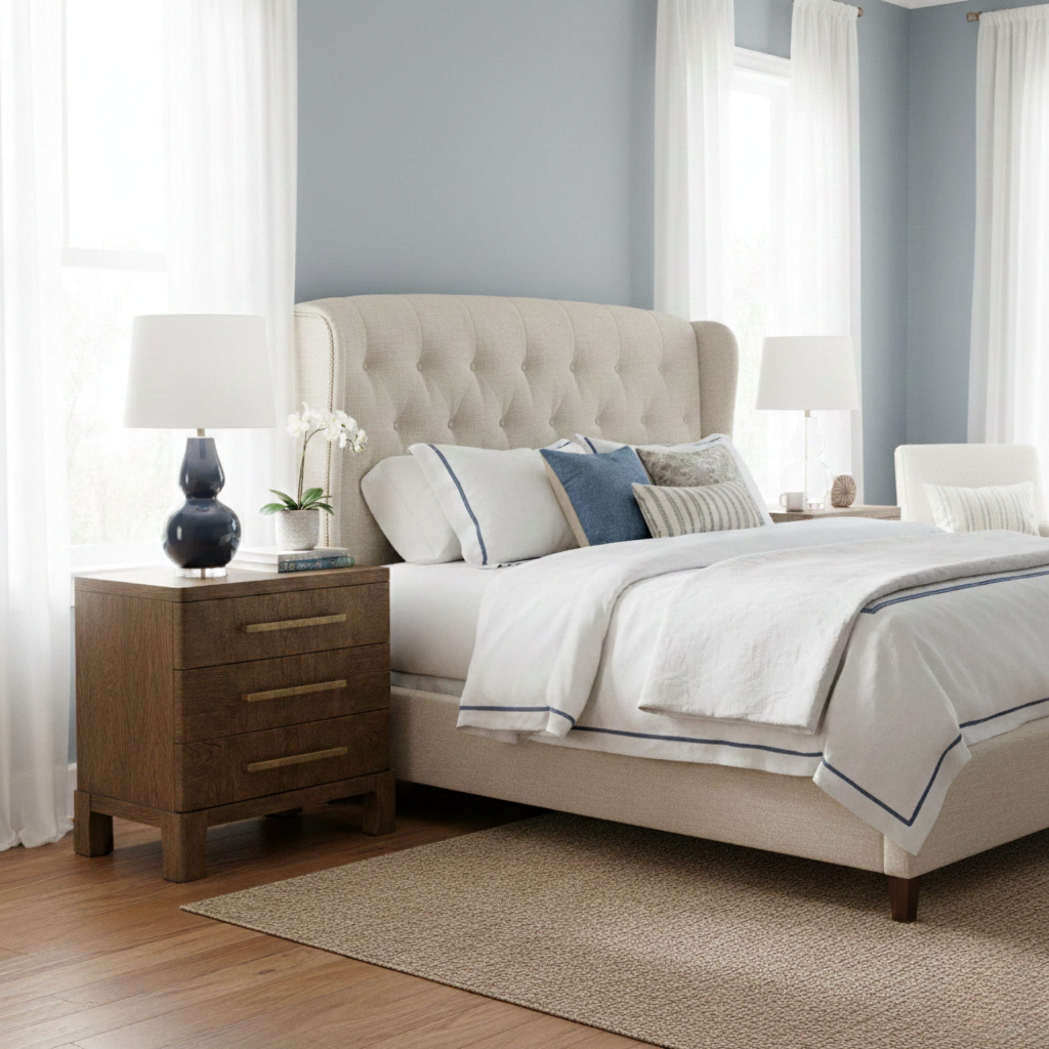 Marlow Oak Nightstand - Dark