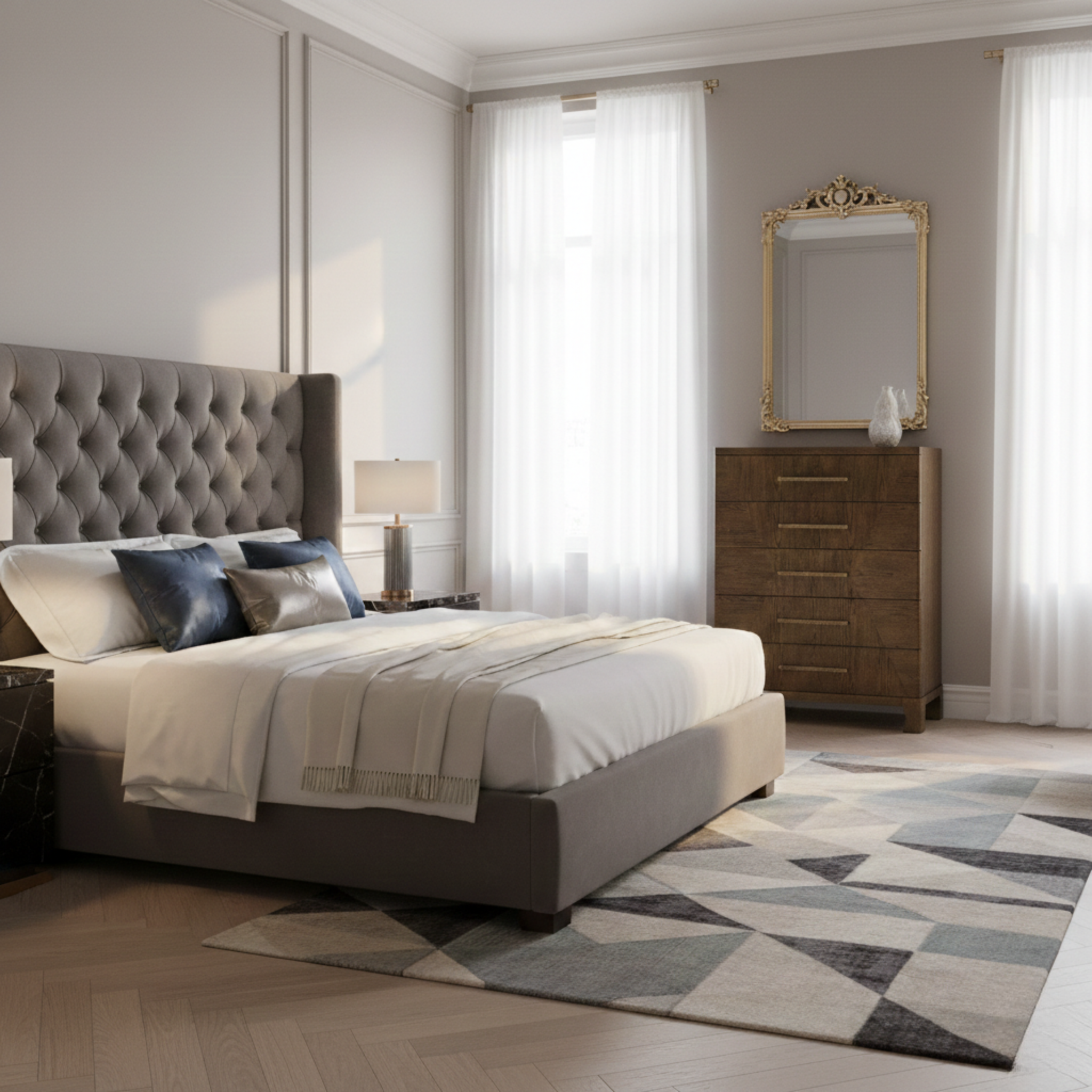 Marlow Oak Chest - Dark