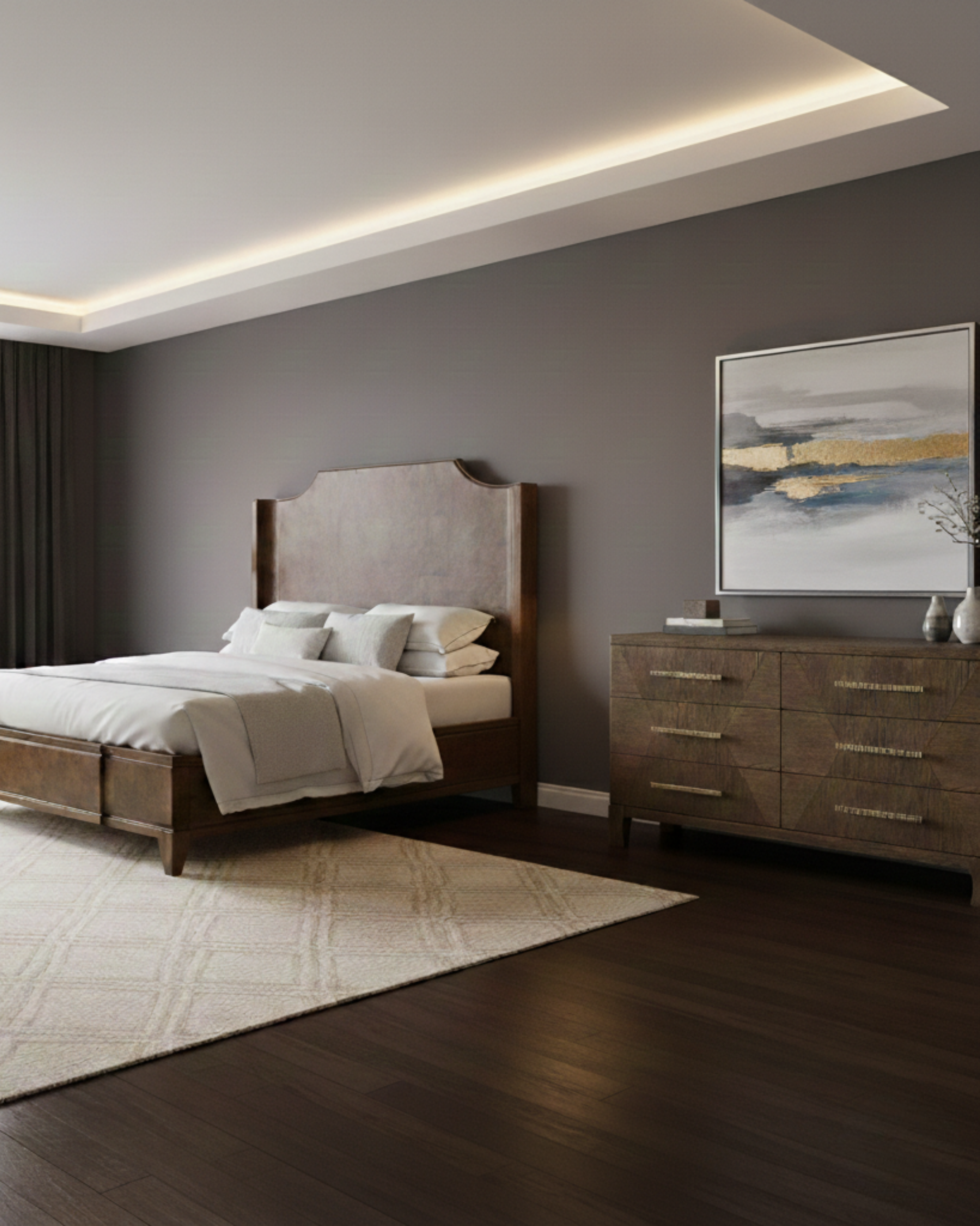 Marlow Oak Dresser - Dark