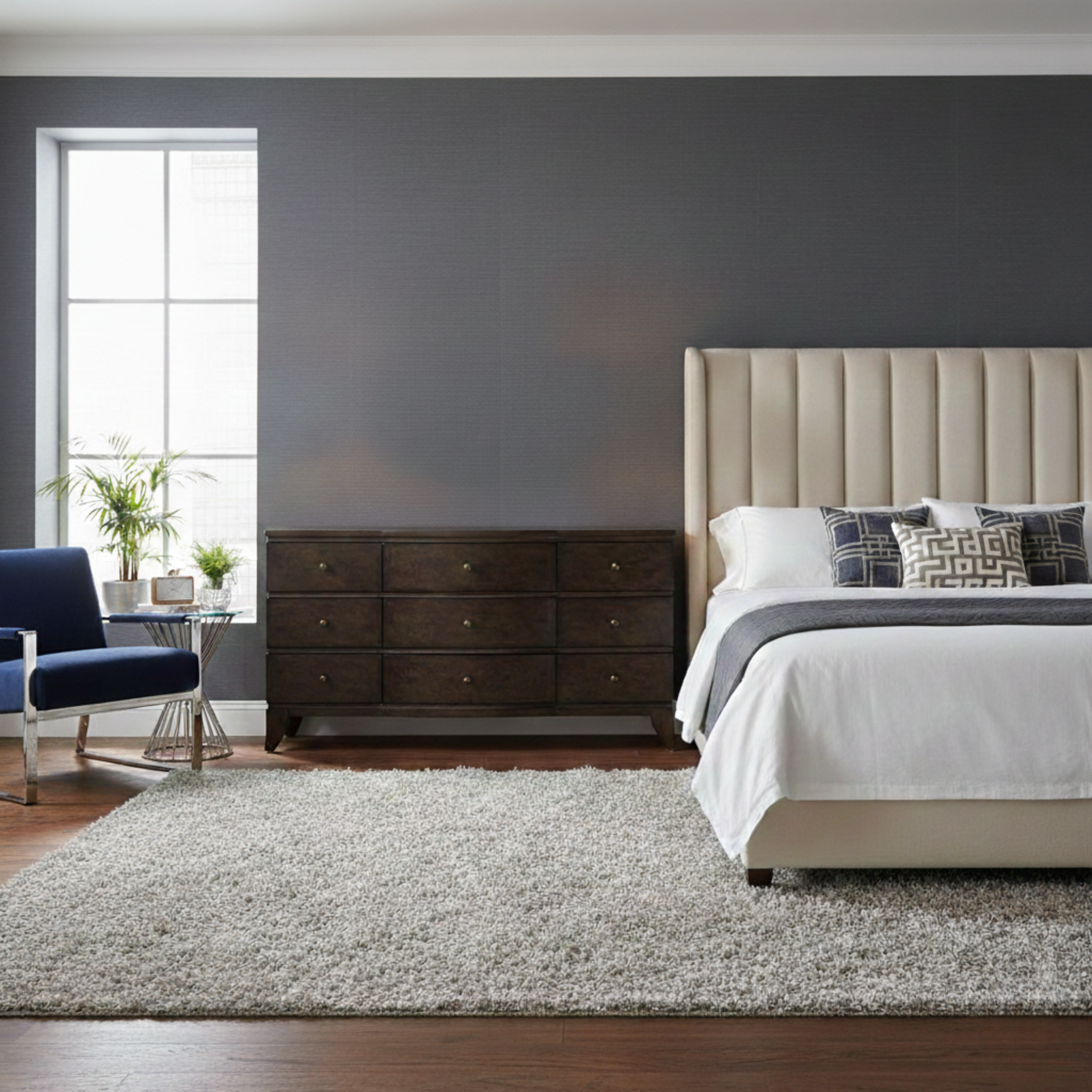 Burl Oak Dresser - Dark
