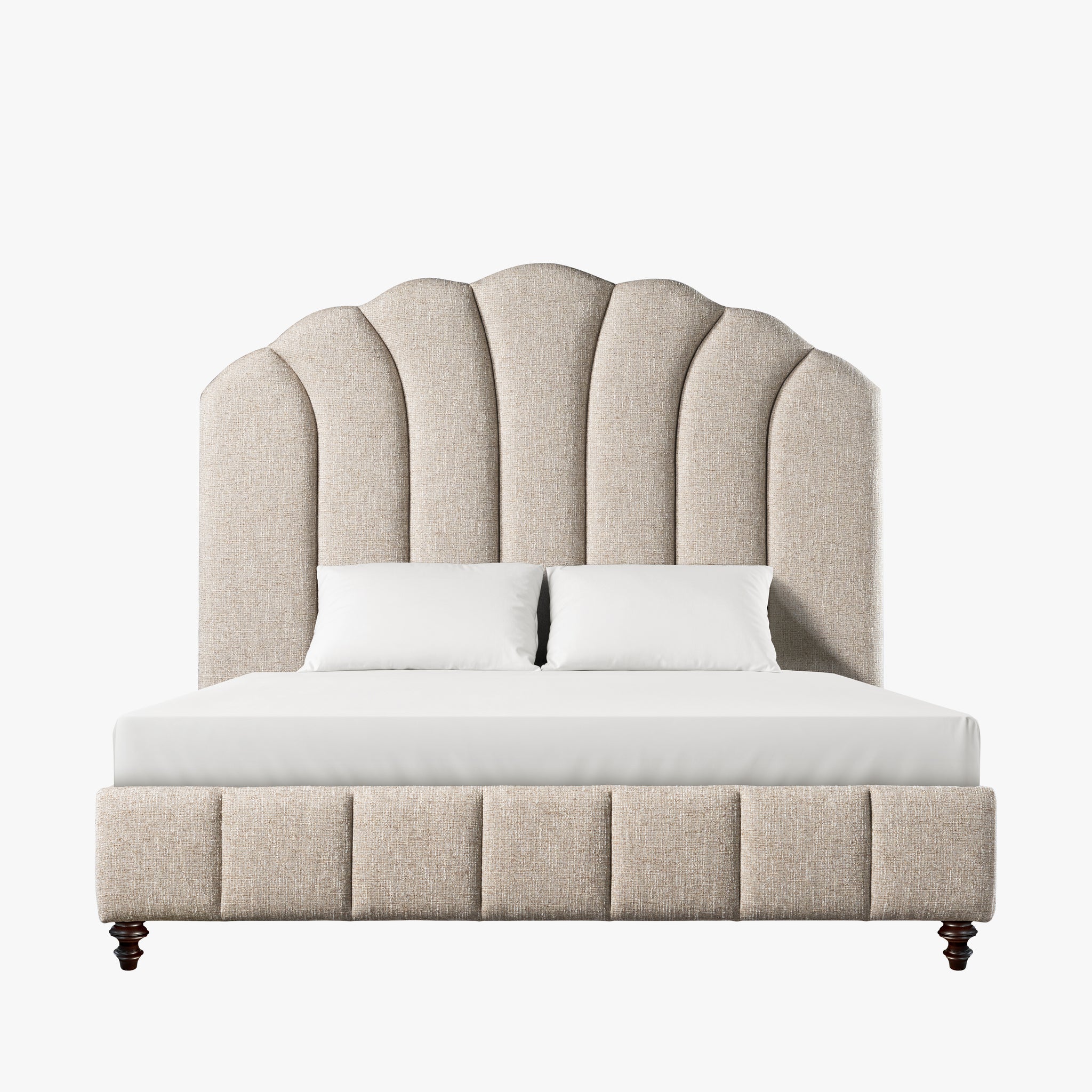 Camden Scalloped King Bed