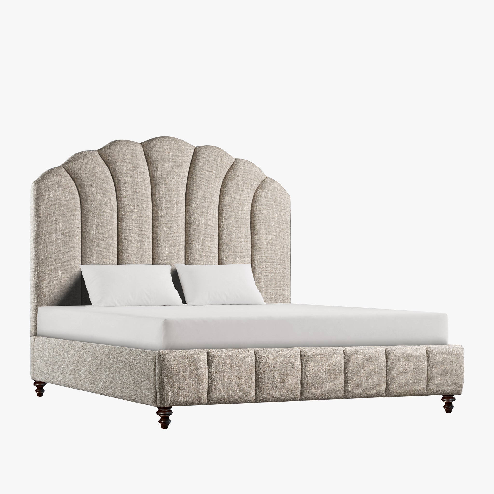 Camden Scalloped King Bed
