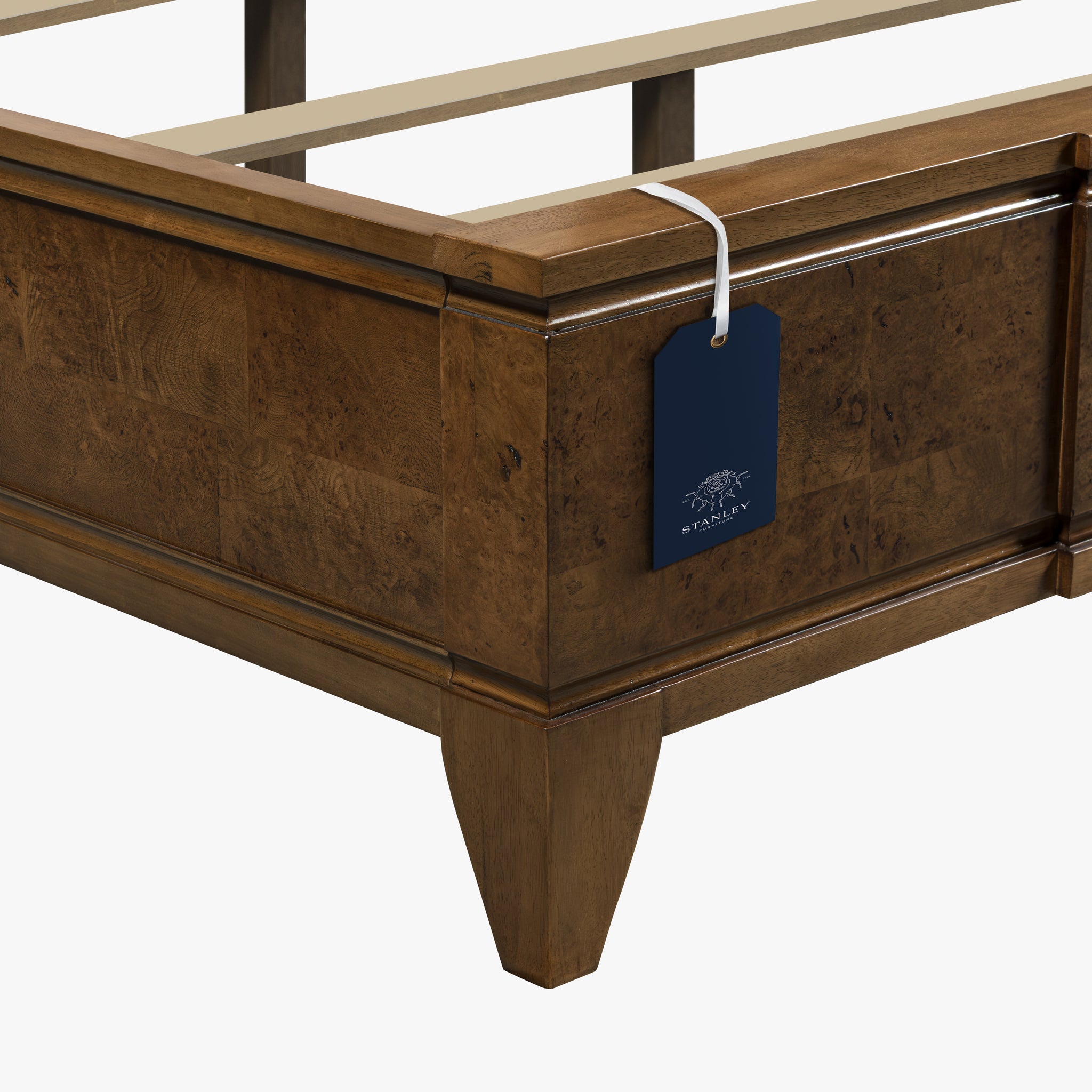 Burl King Bed - Light