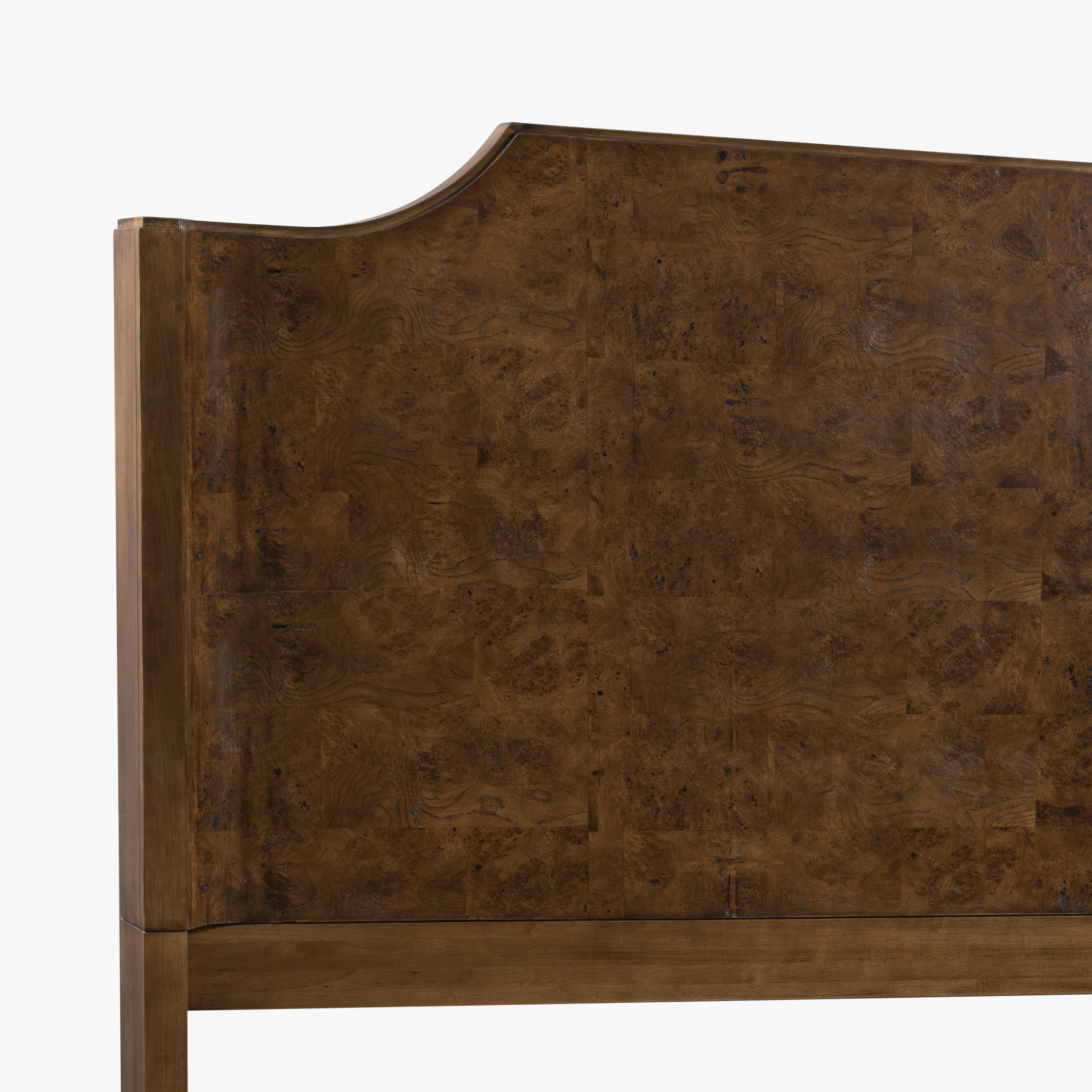 Burl King Bed - Light