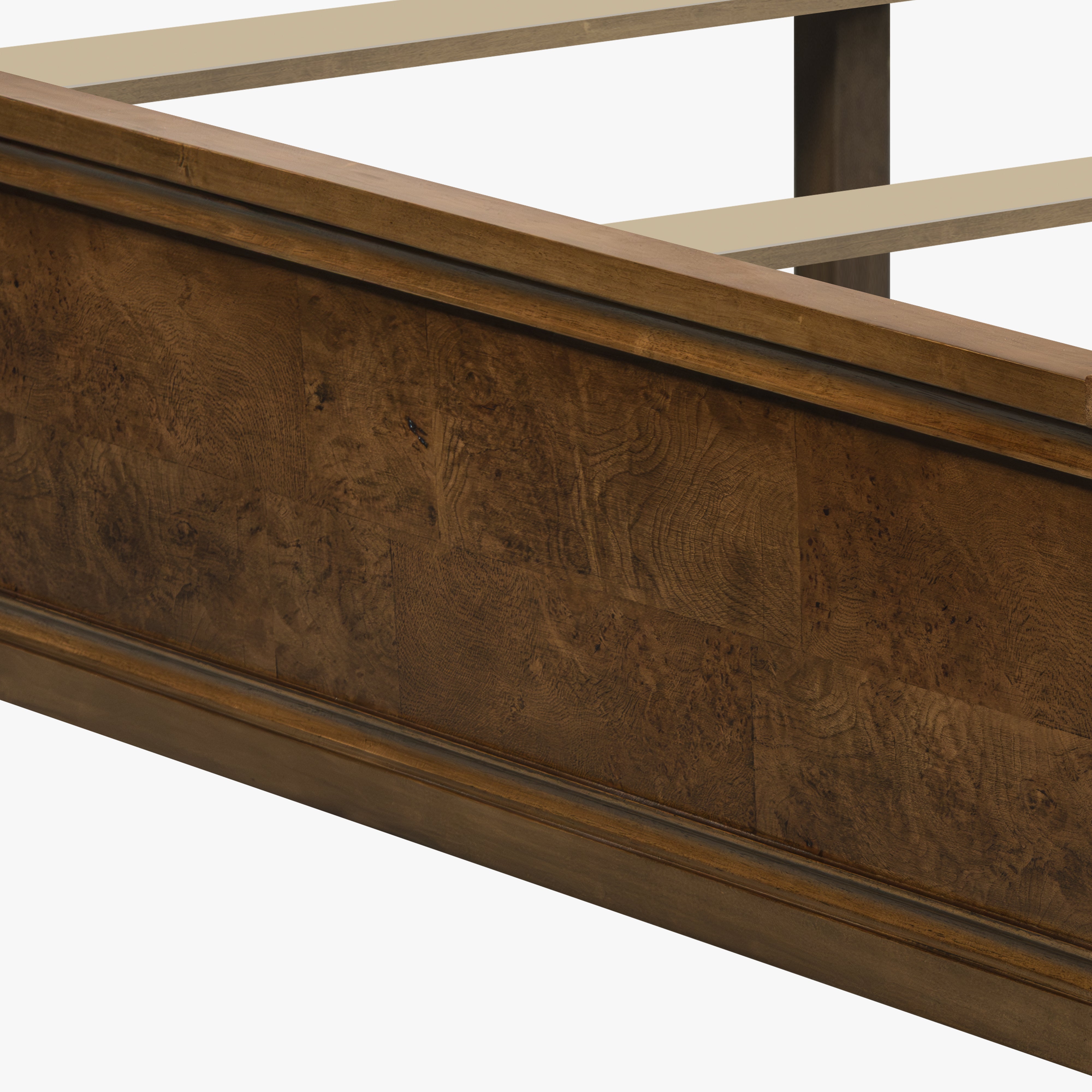 Burl King Bed - Light