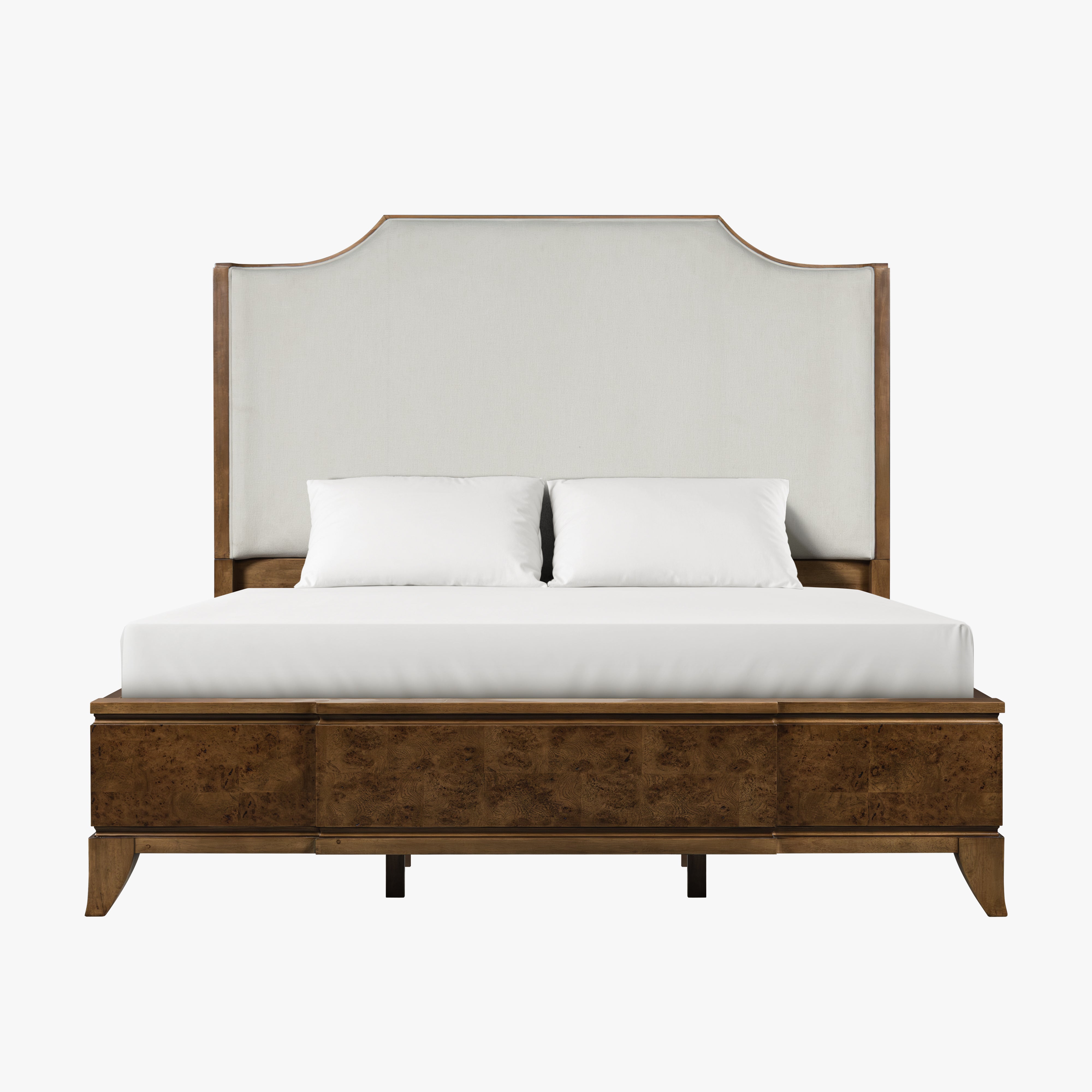 Burl King Size Bed – Light