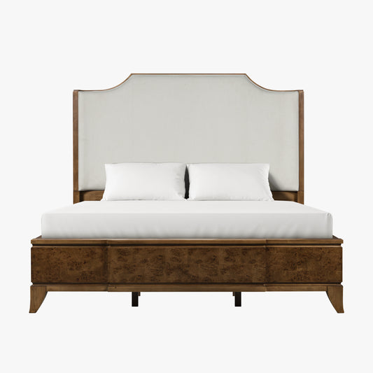 Burl King Size Bed – Light
