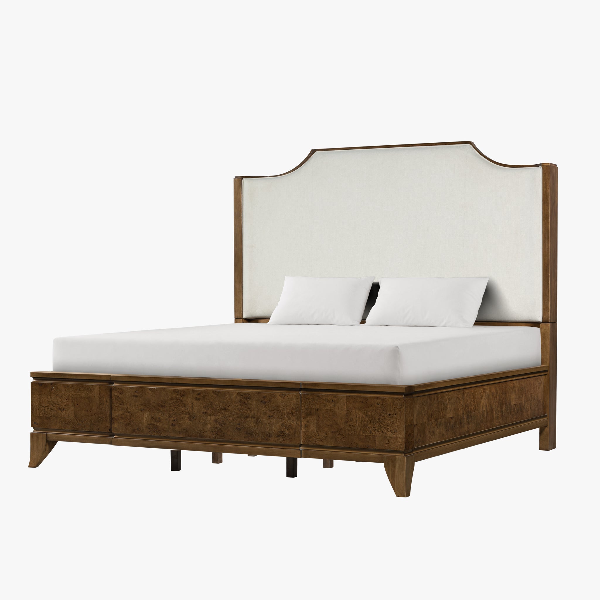 Burl King Size Bed – Light