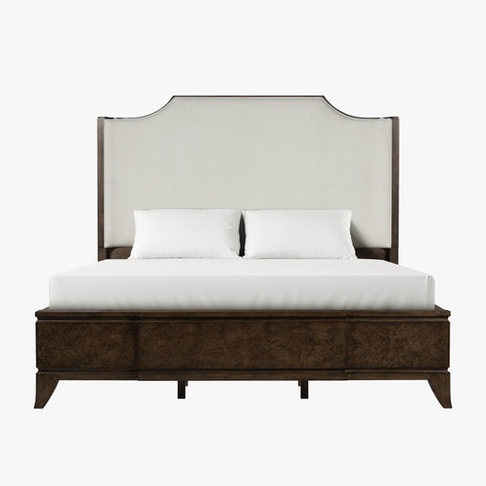 Burl King Size Bed – Dark