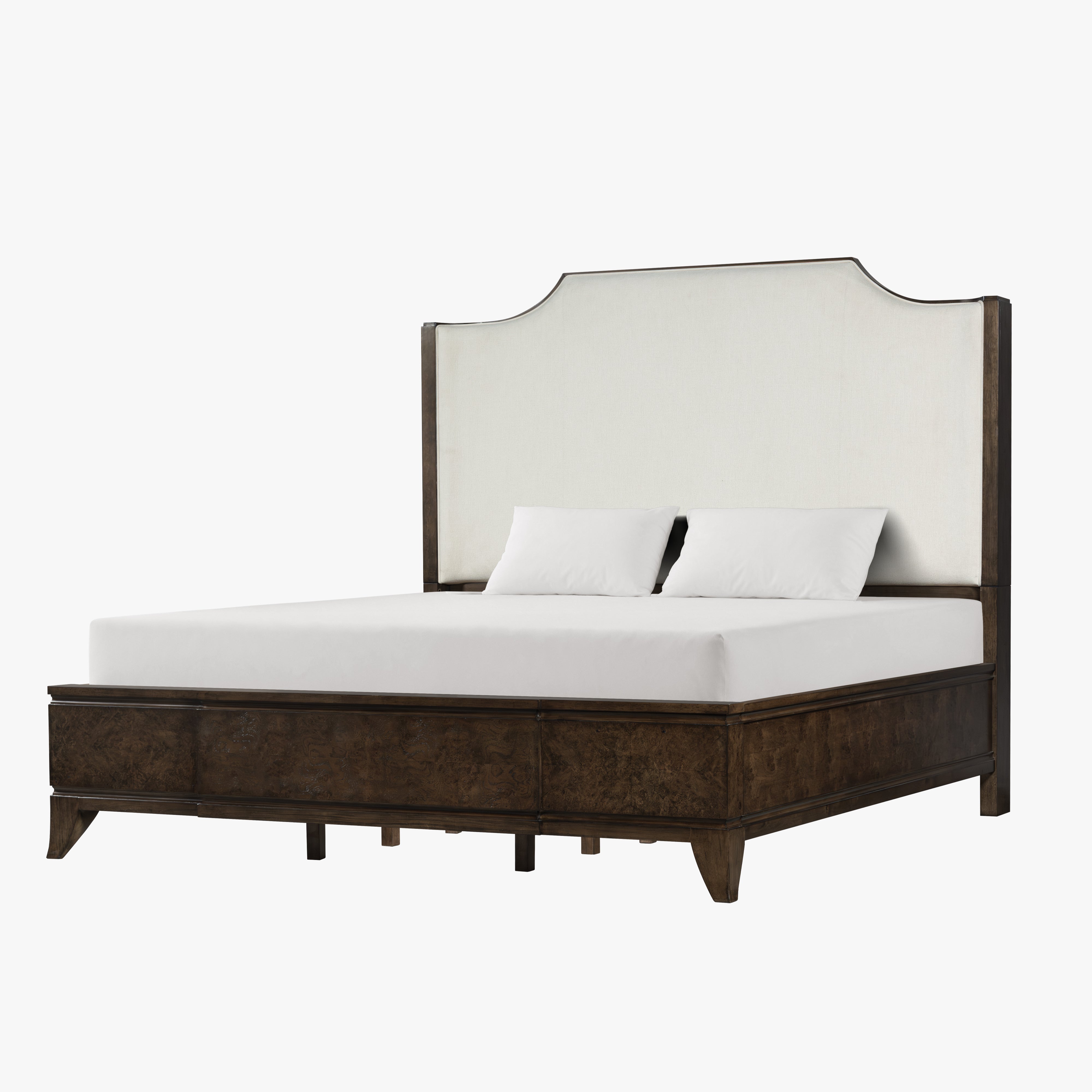 Burl King Size Bed – Dark