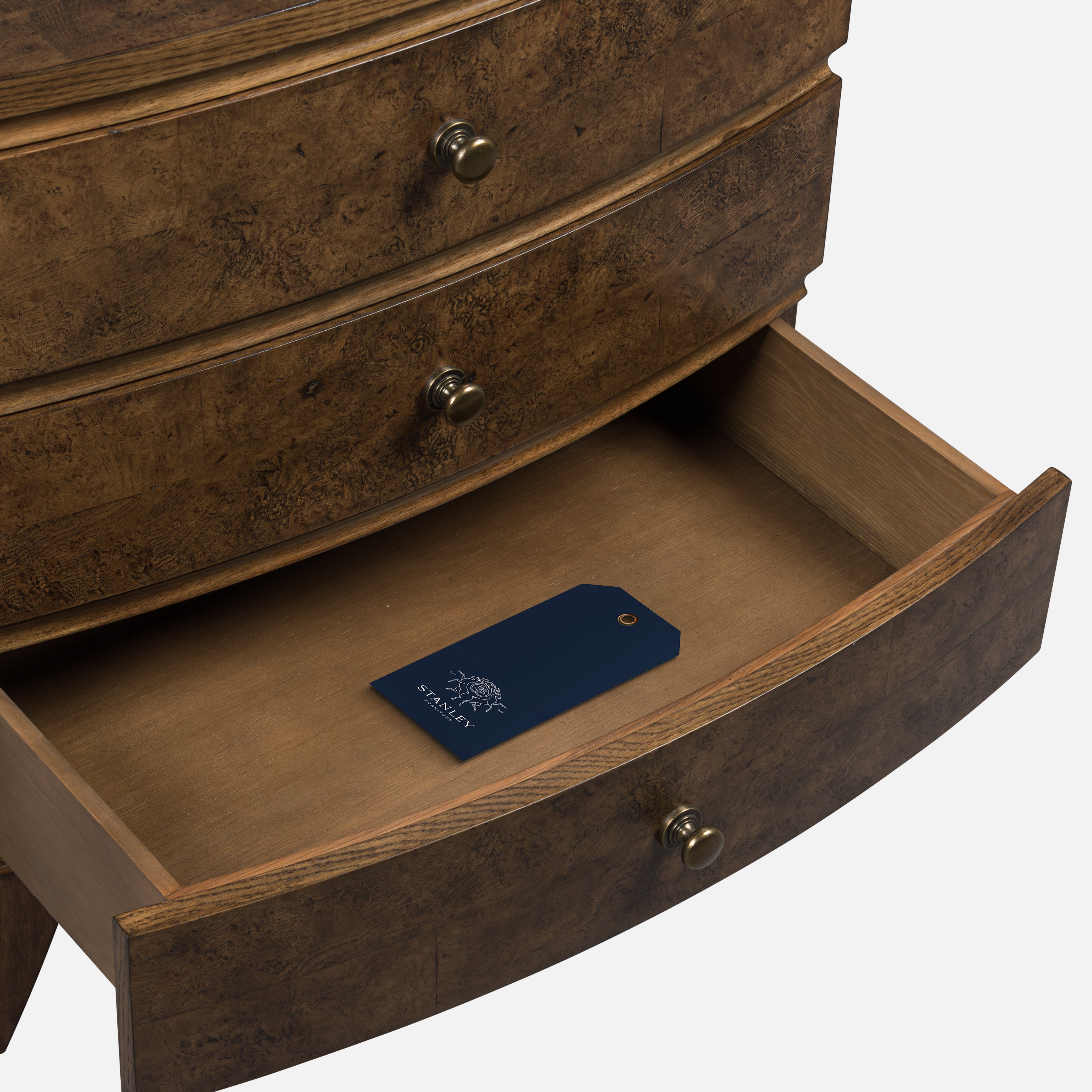 Burl Oak Nightstand - Light