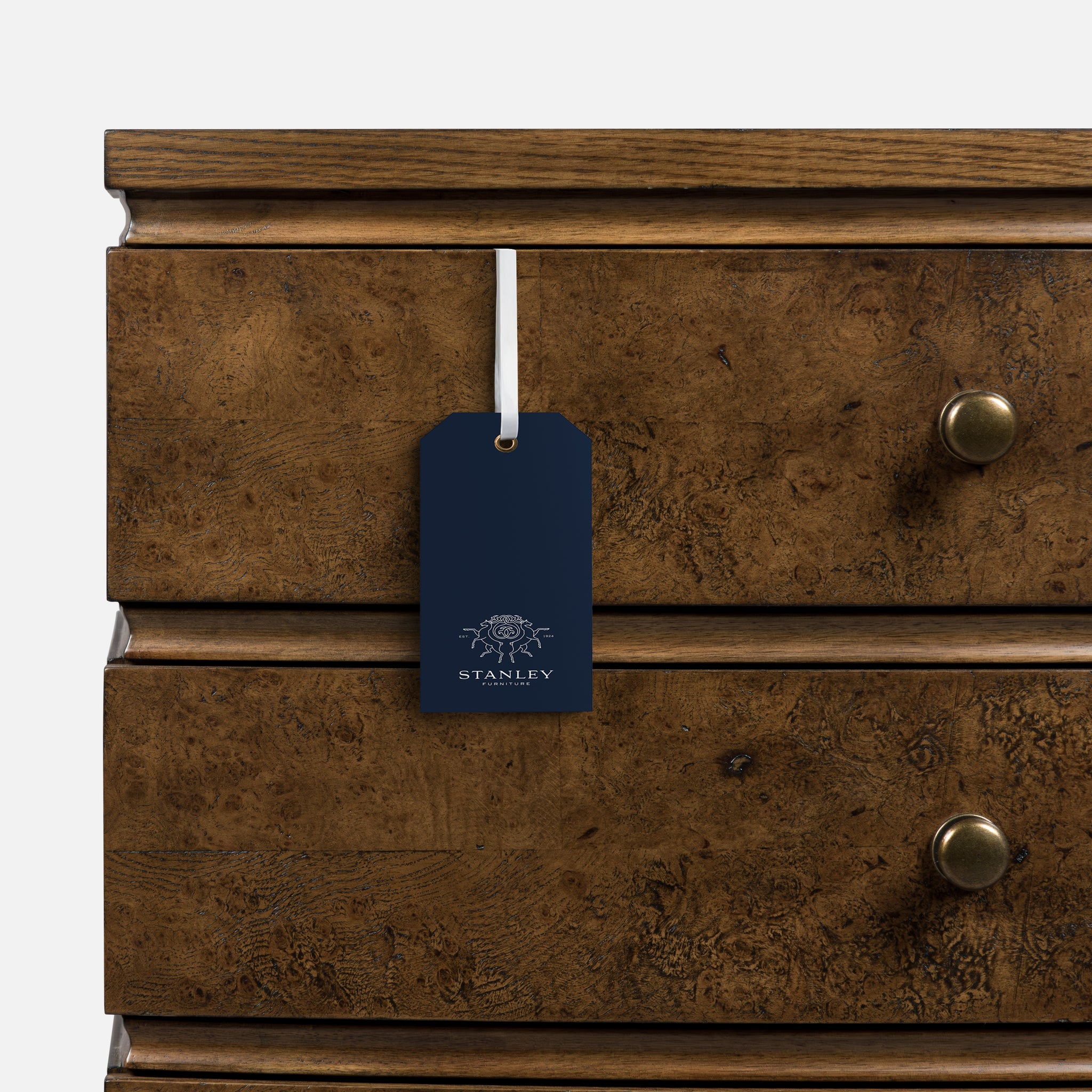 Burl Oak Nightstand - Light