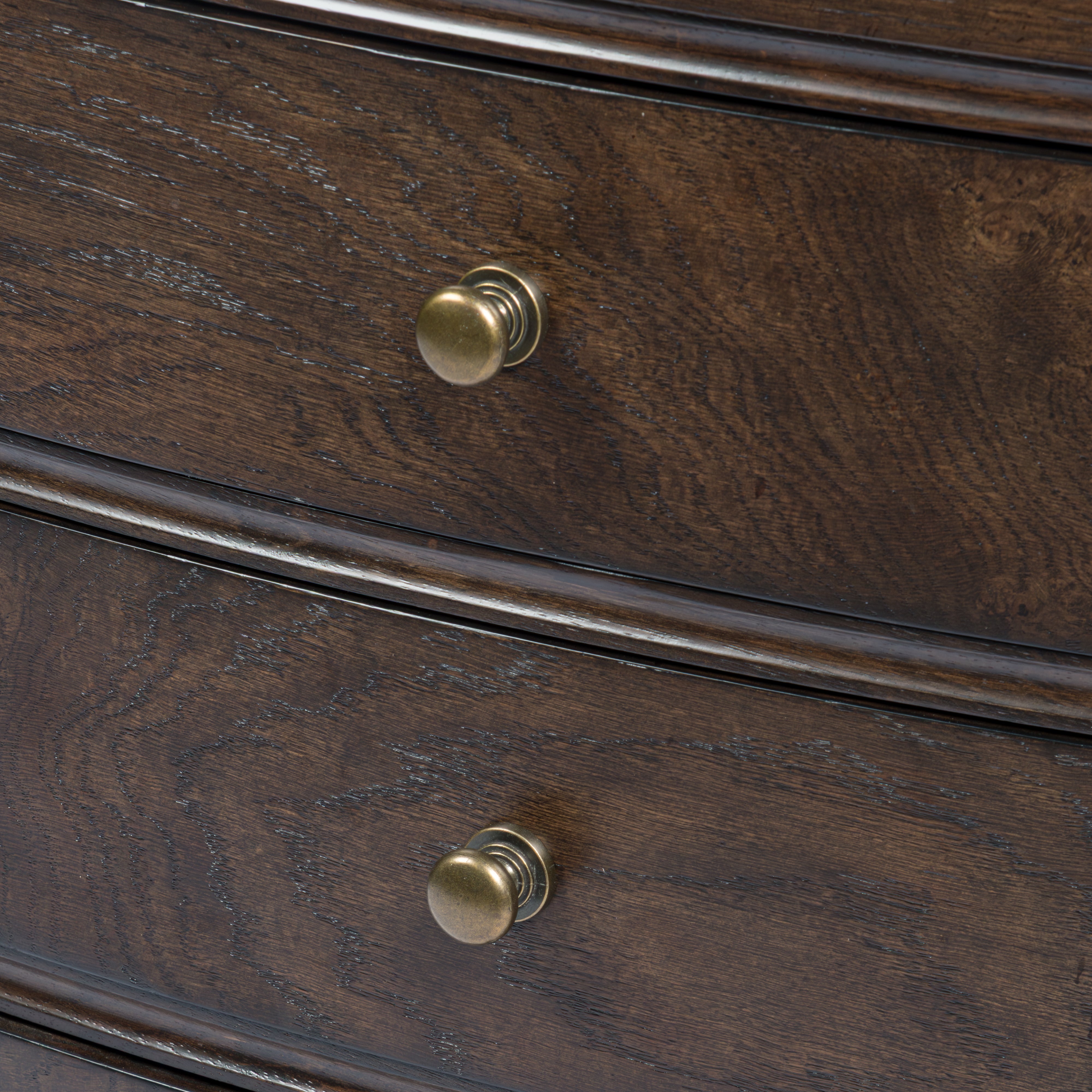 Burl Oak Nightstand - Dark