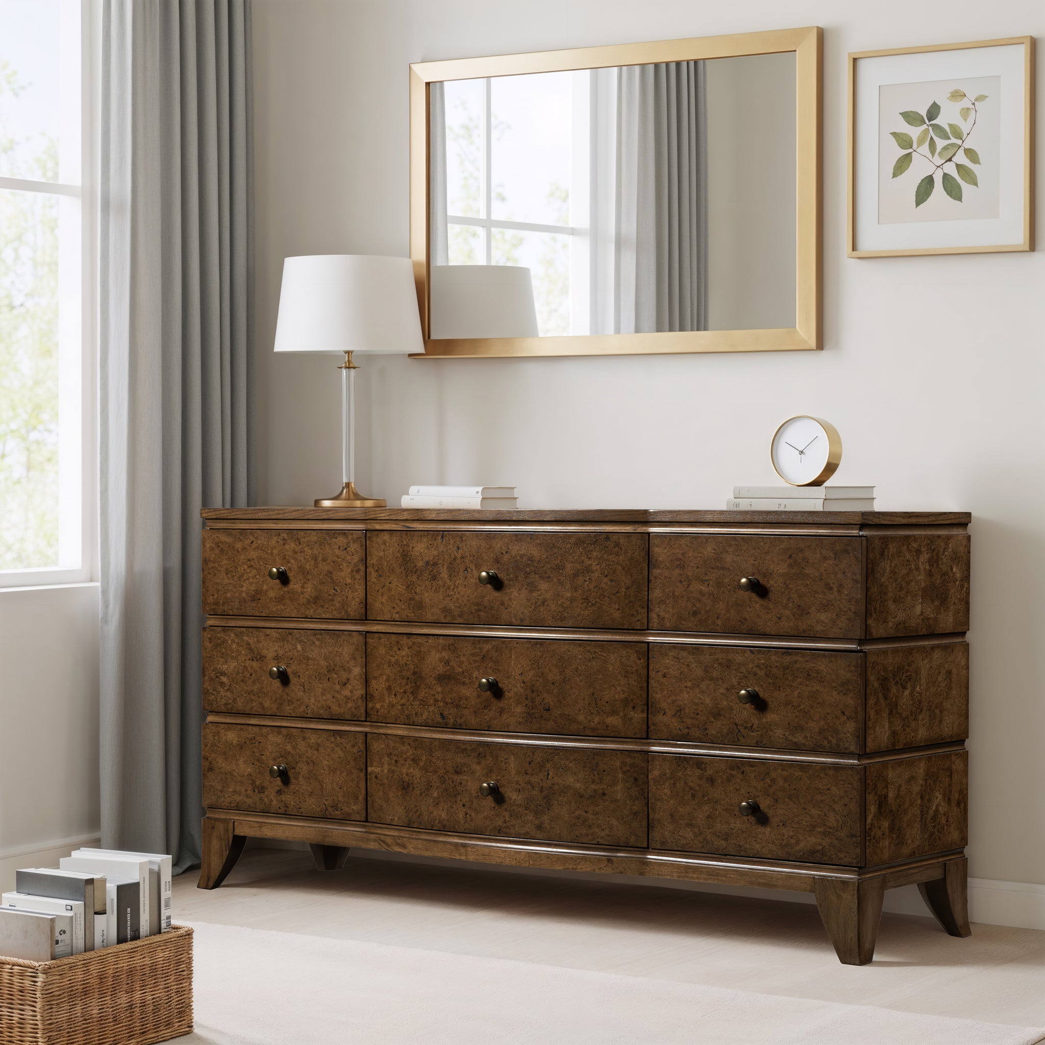 Burl Oak Dresser - Light