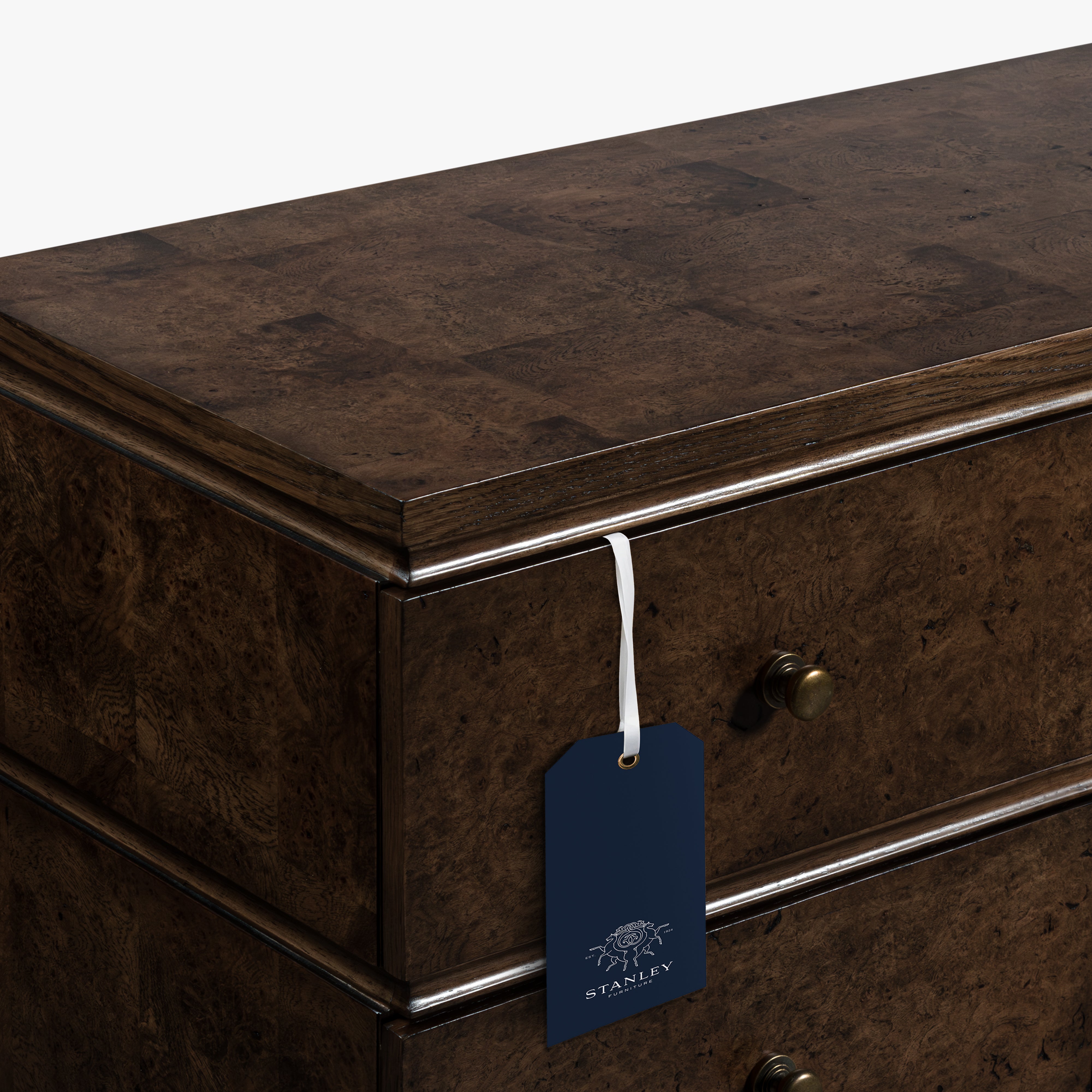 Burl Oak Dresser - Dark