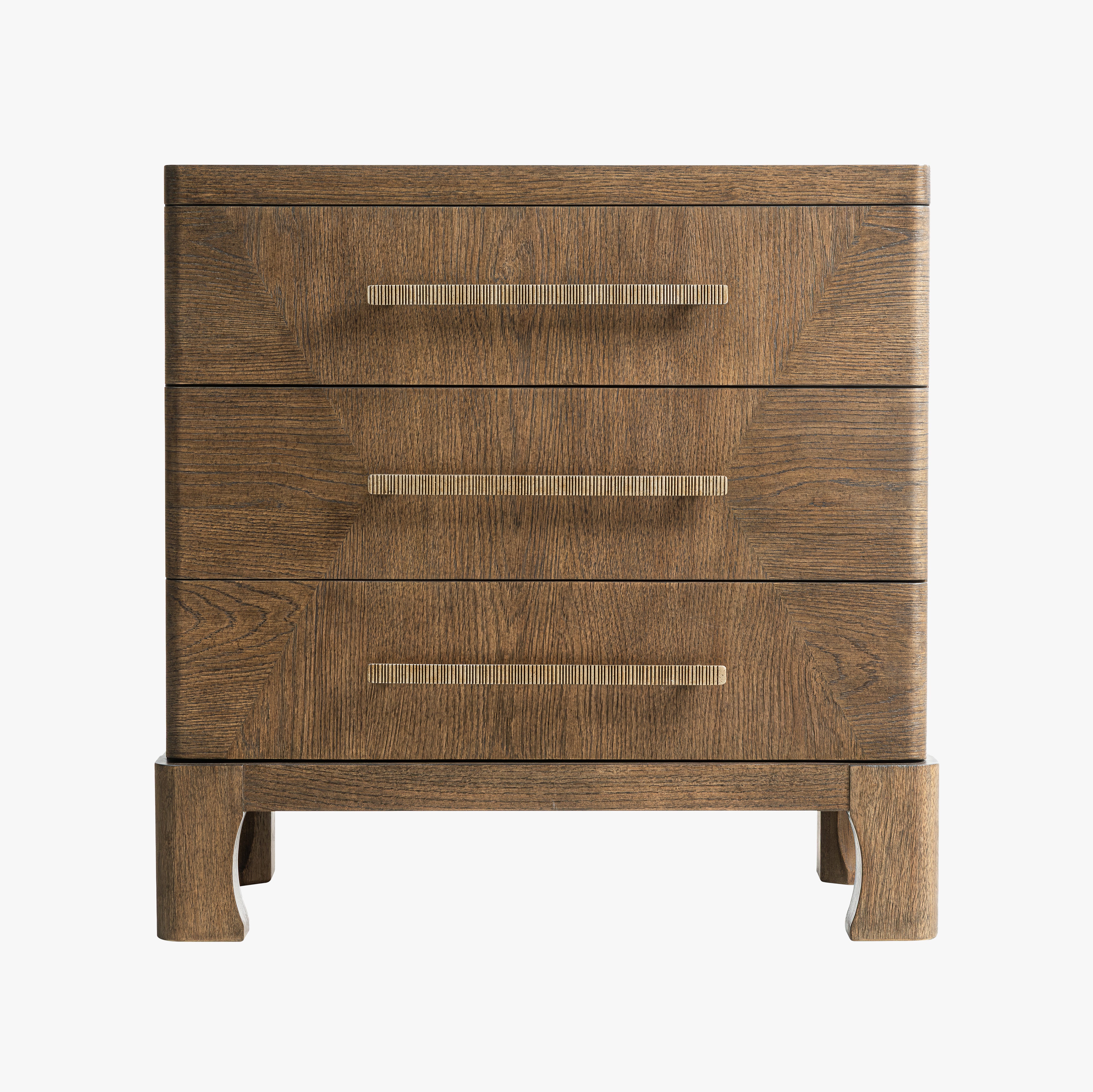 Marlow Oak Nightstand - Dark