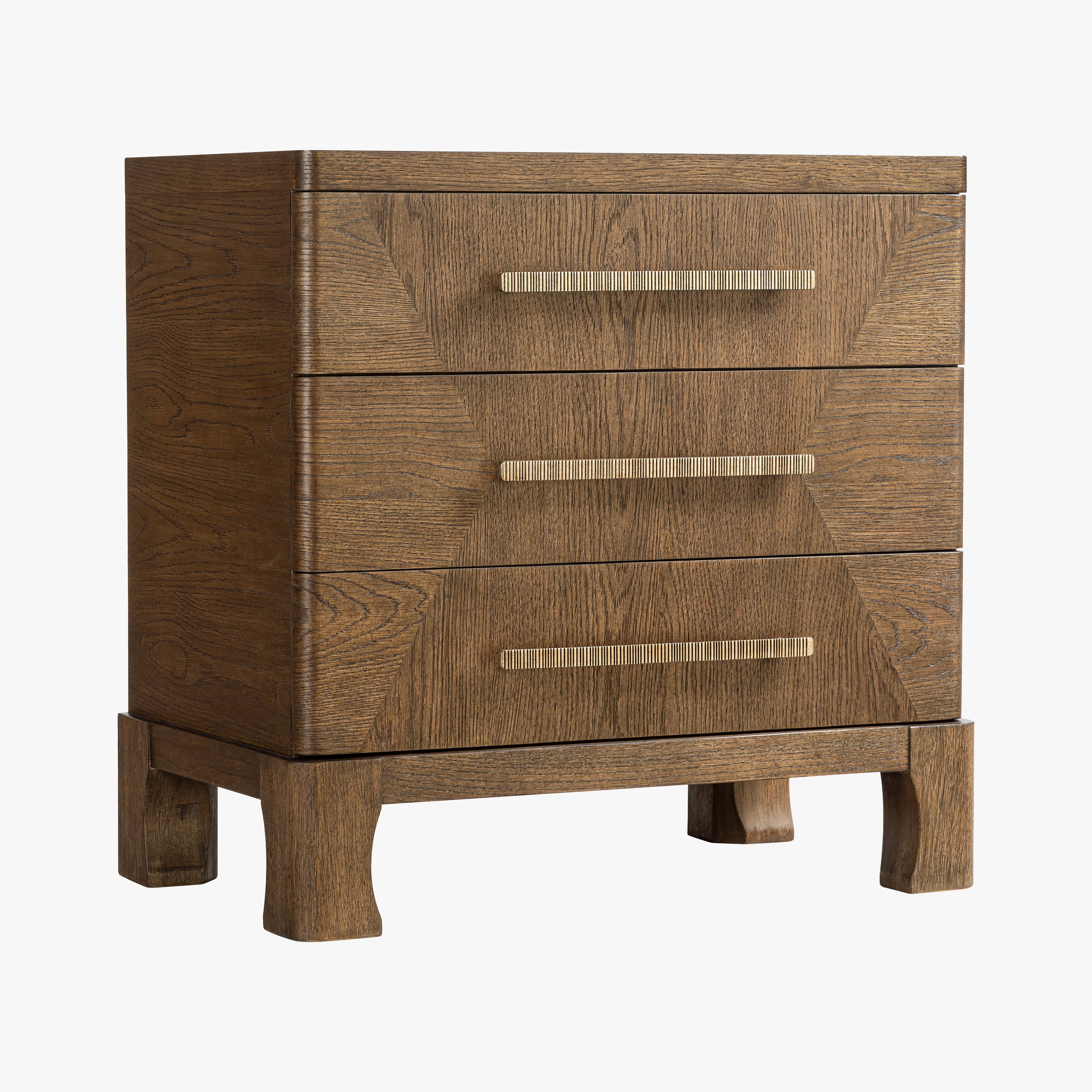 Marlow Oak Nightstand - Dark