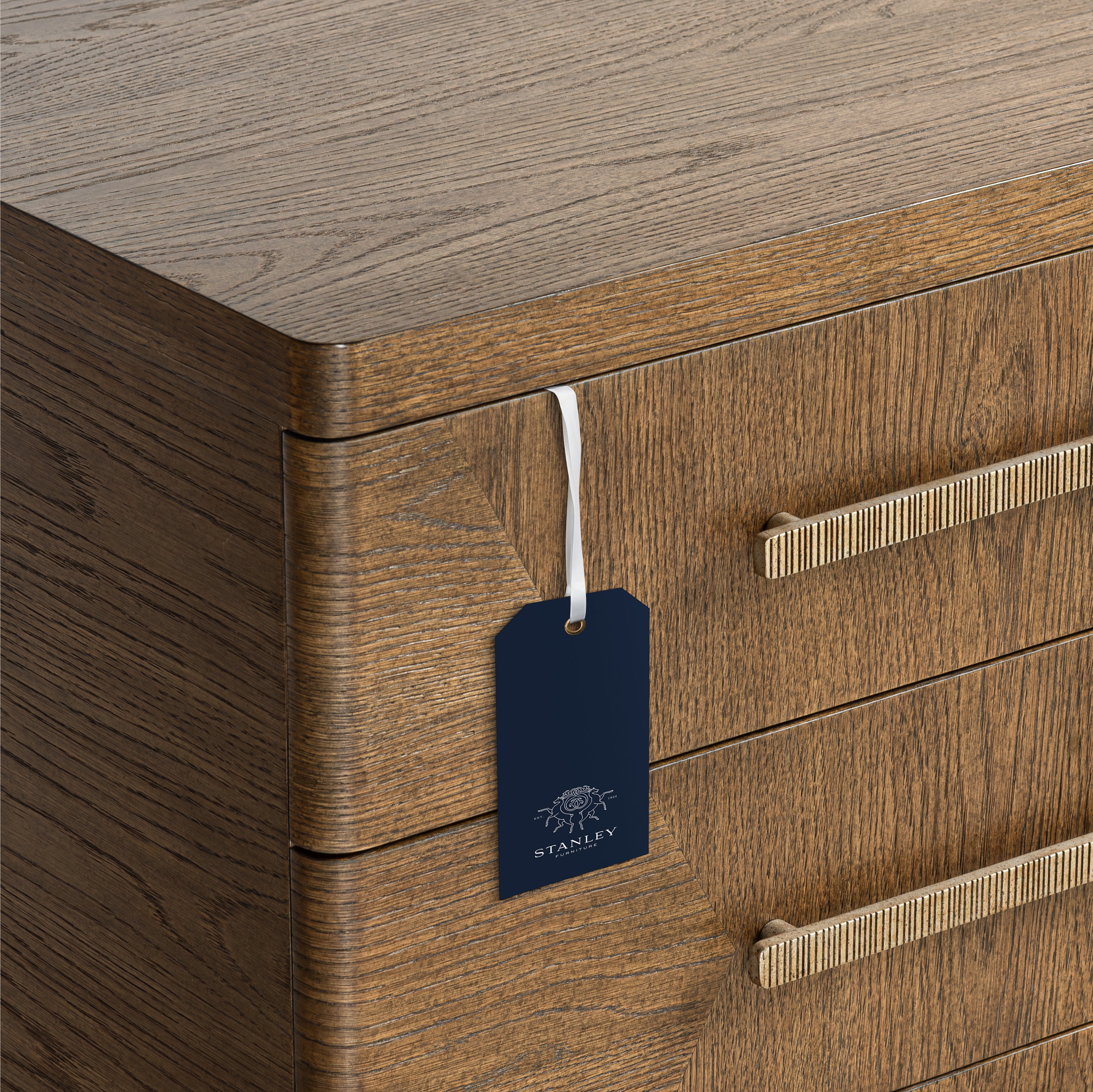 Marlow Oak Nightstand - Dark