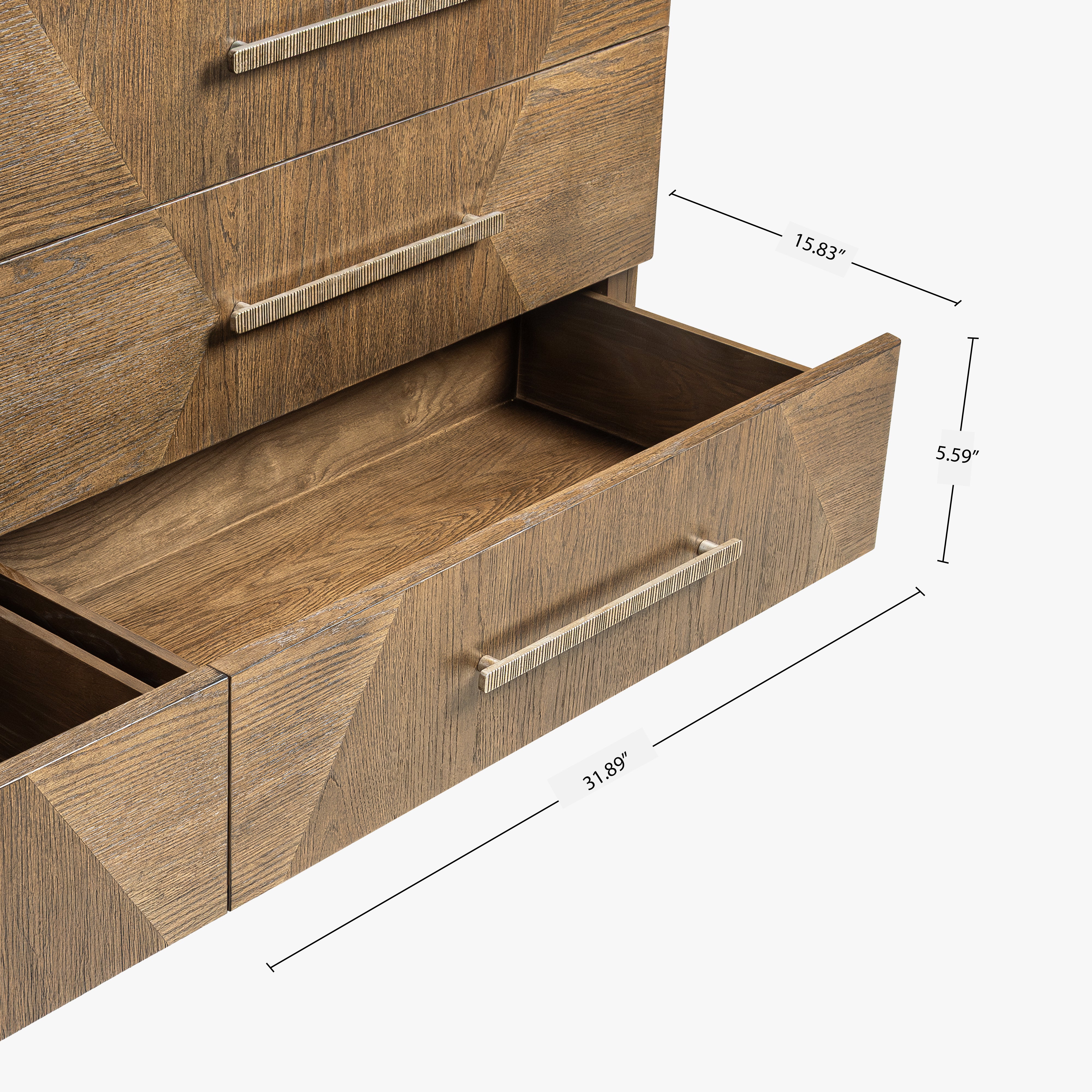 Marlow Oak Dresser - Dark