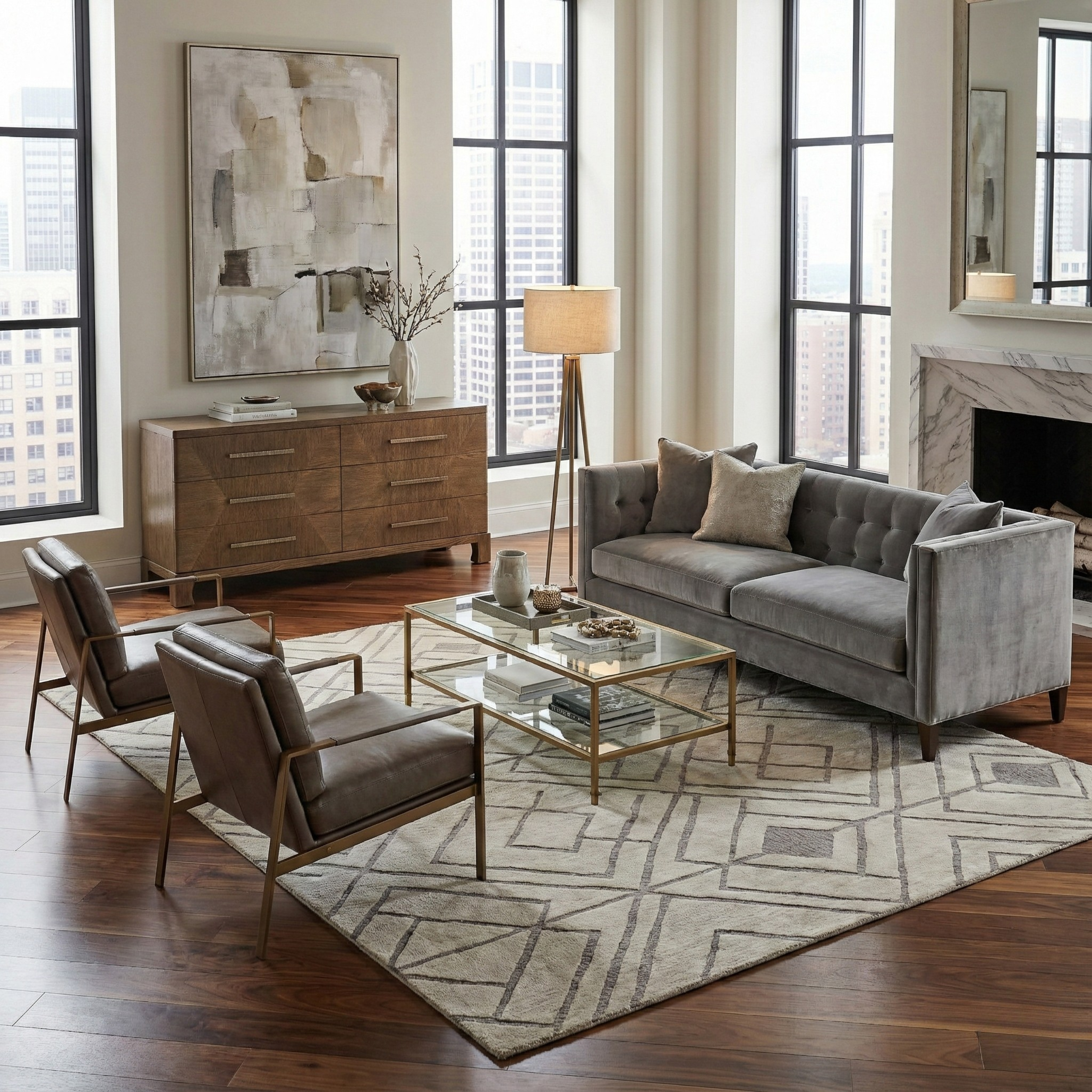 Marlow Oak Dresser - Dark