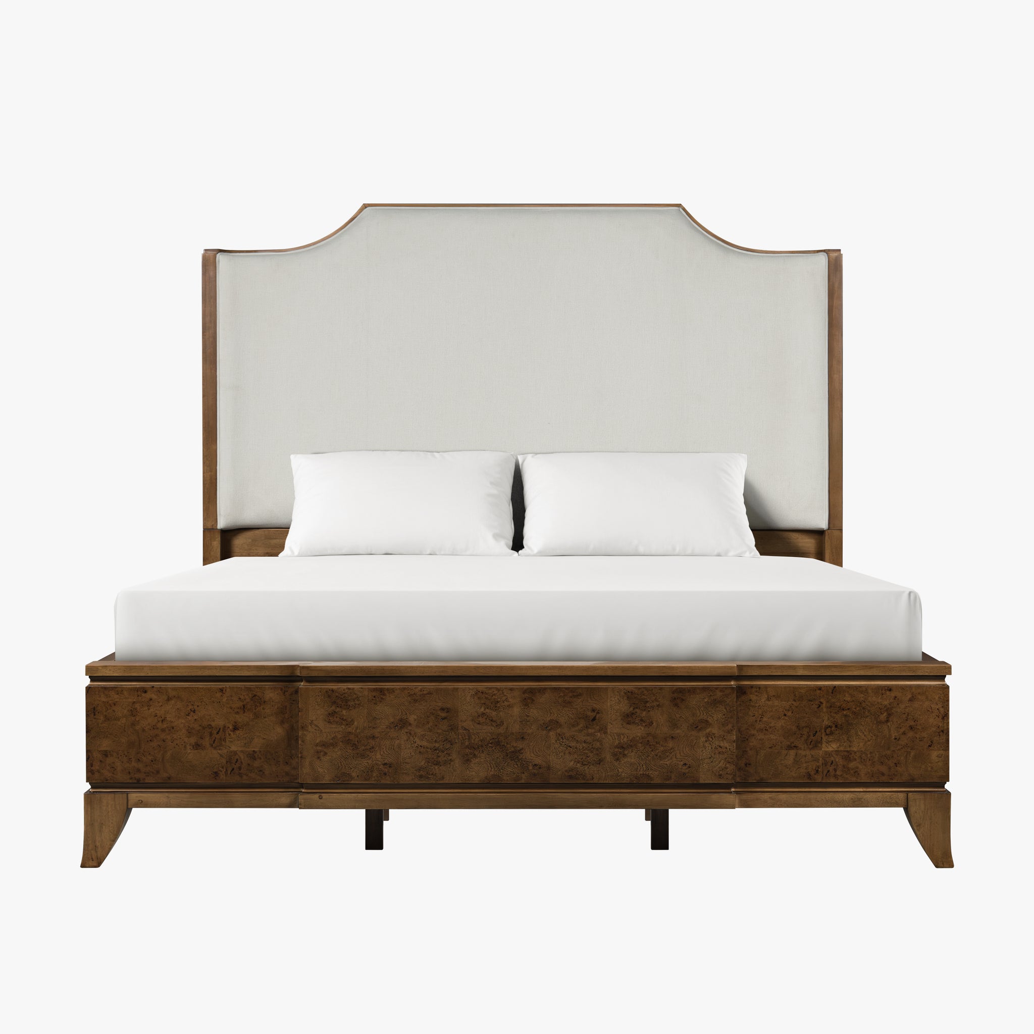 Burl King Size Bed – Light