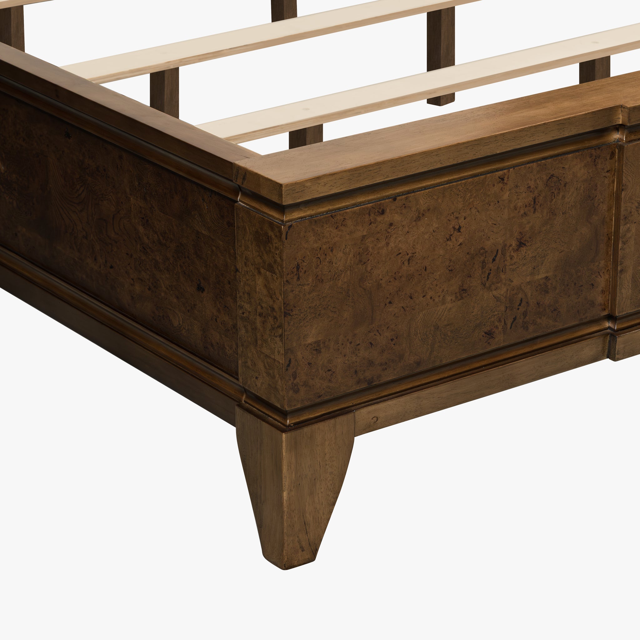 Burl King Size Bed – Light