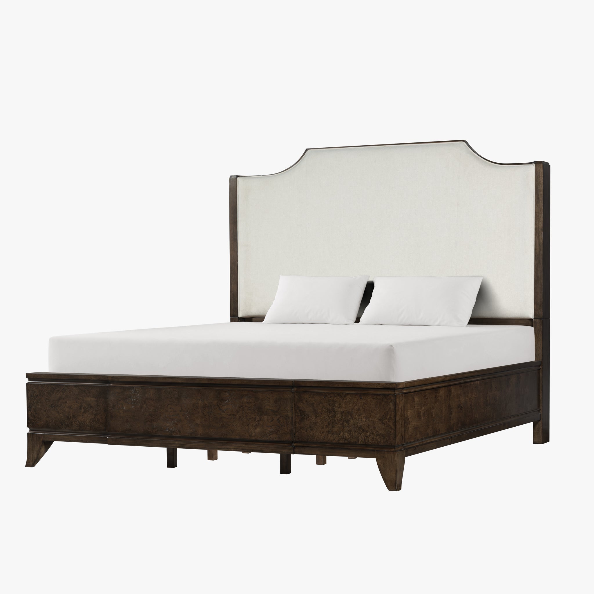 Burl King Size Bed – Dark