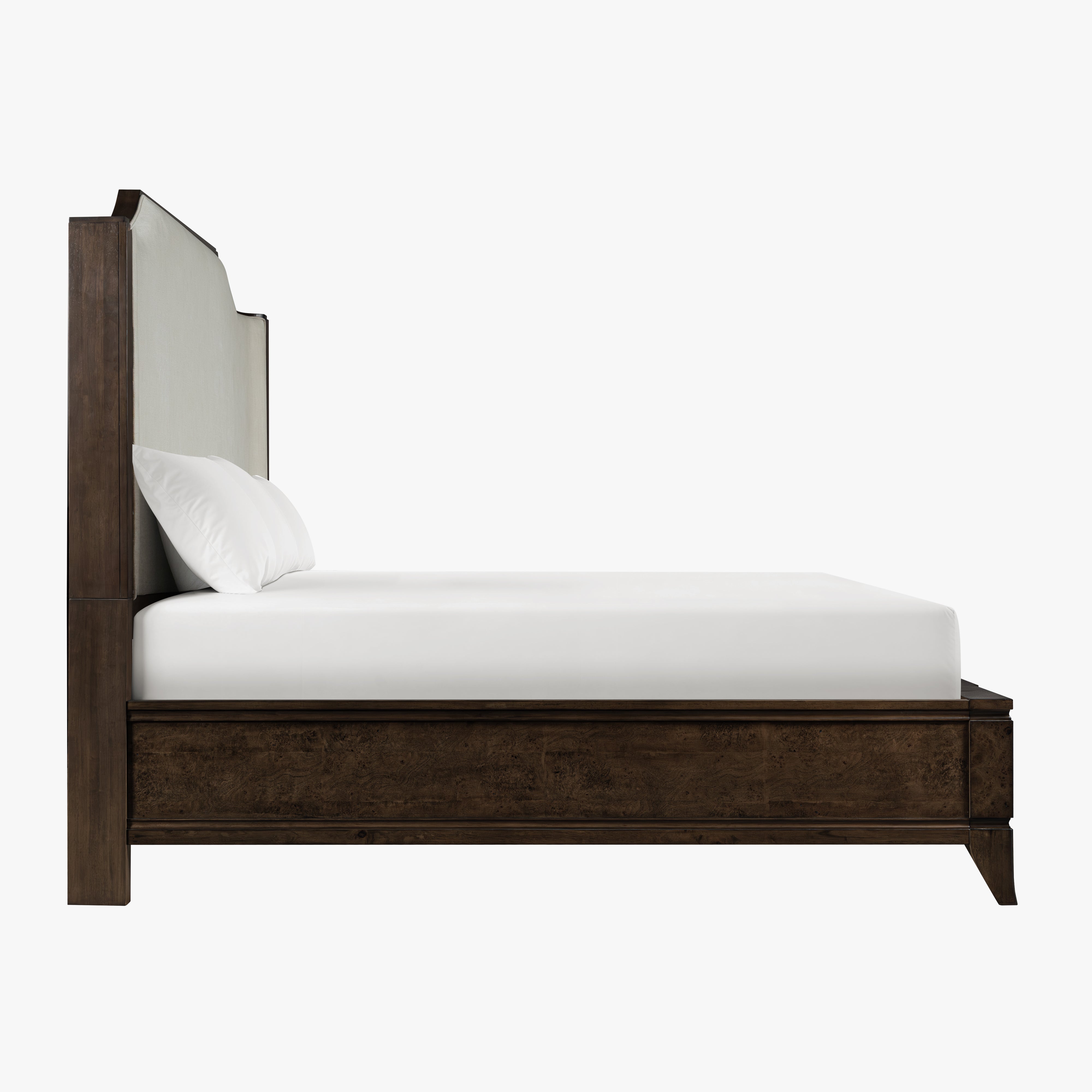 Burl King Size Bed – Dark