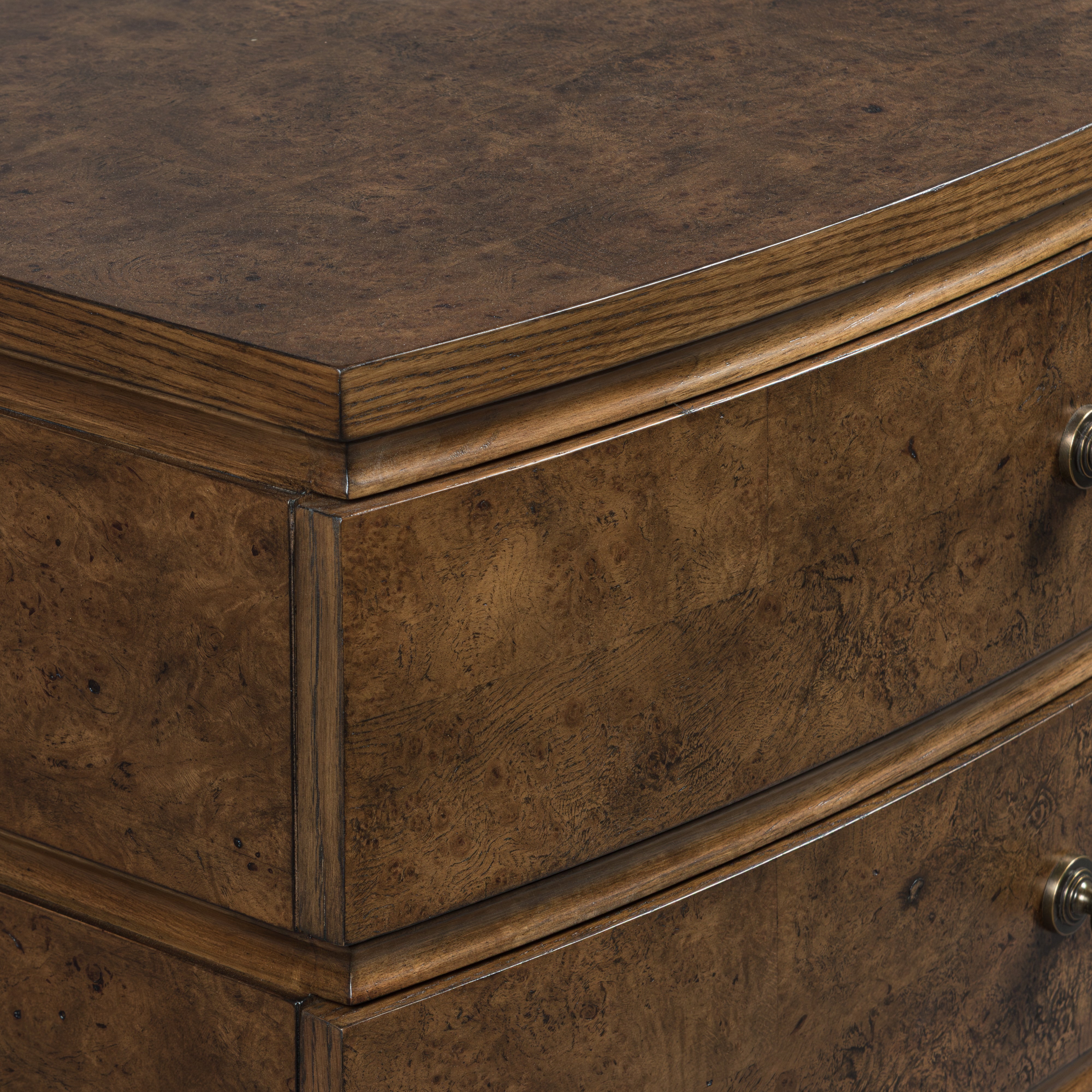 Burl Oak Nightstand - Light
