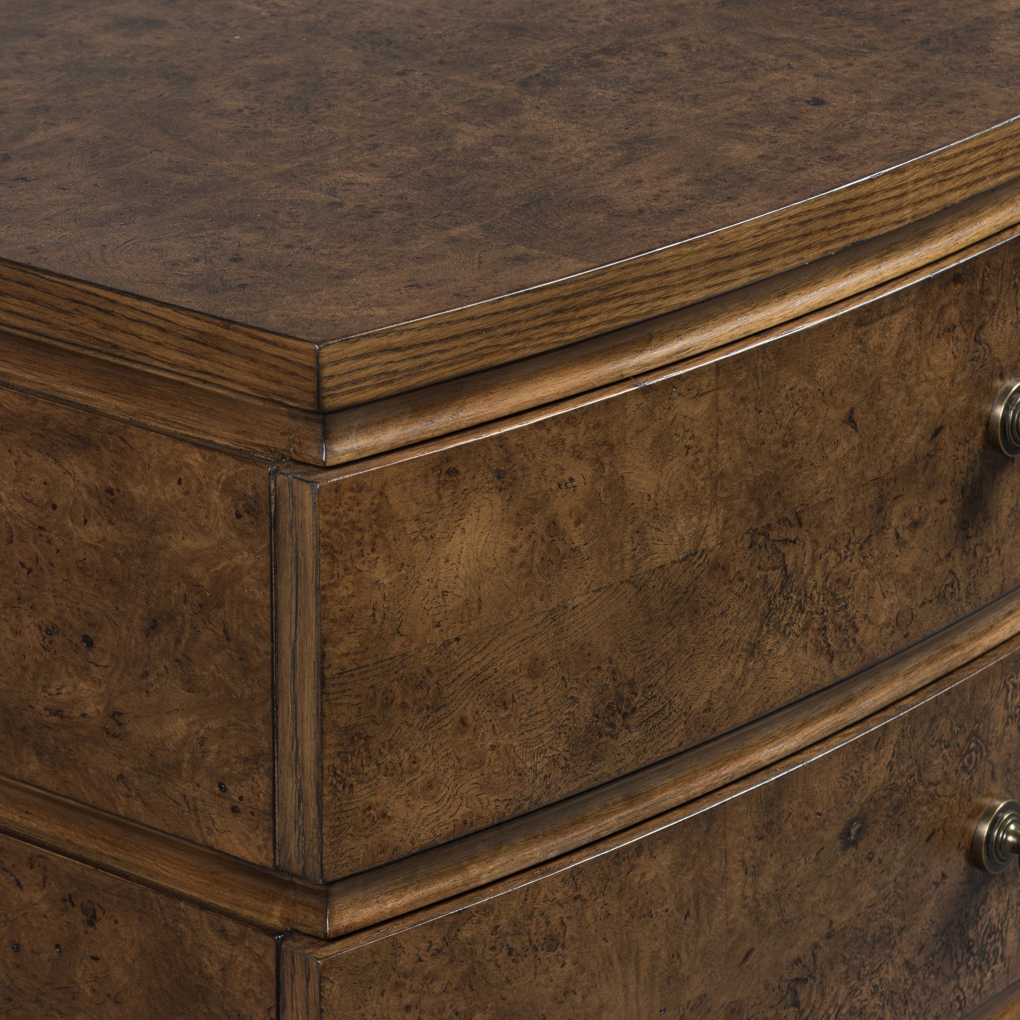 Burl Oak Nightstand - Light