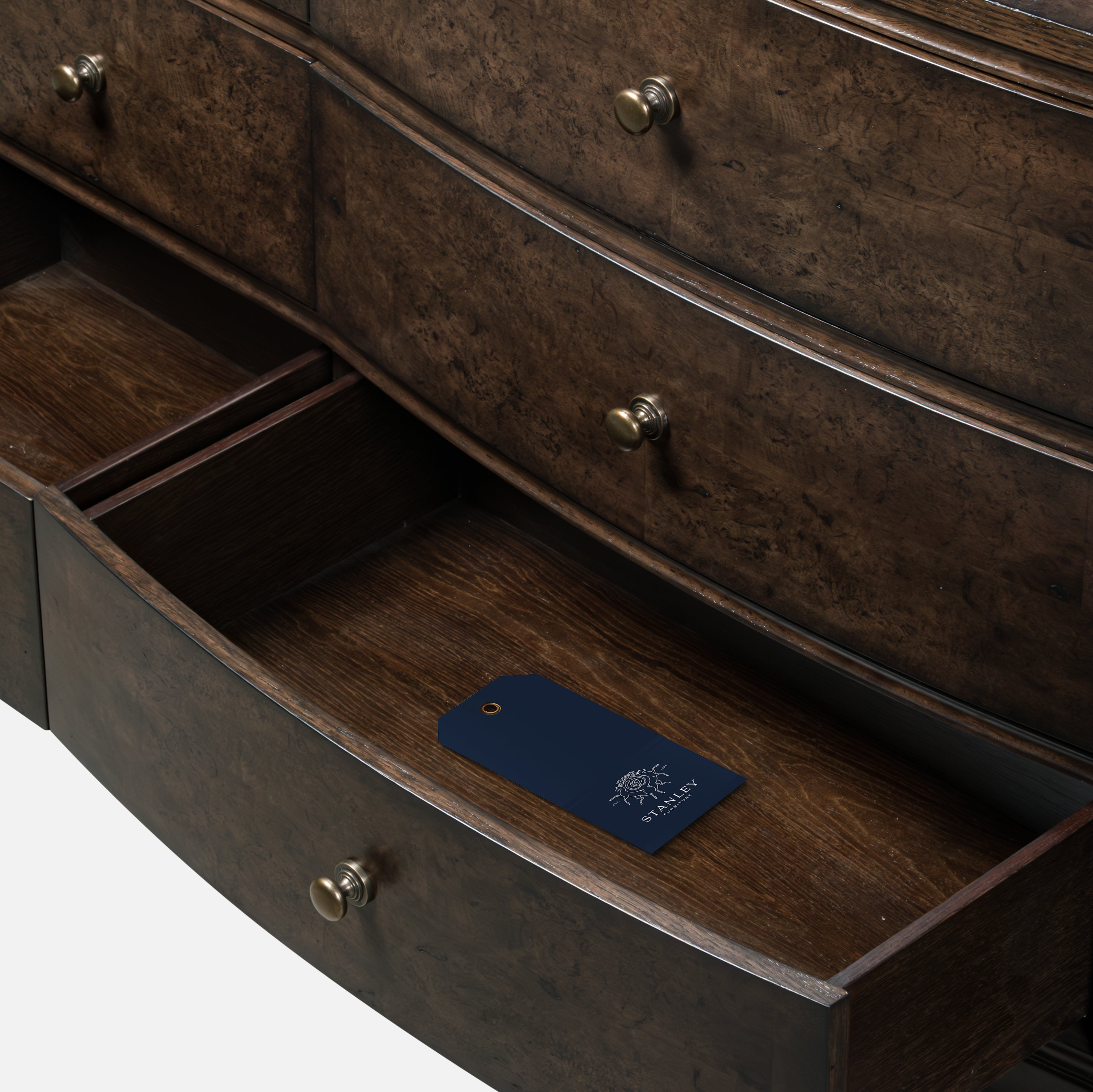 Burl Oak Dresser - Dark