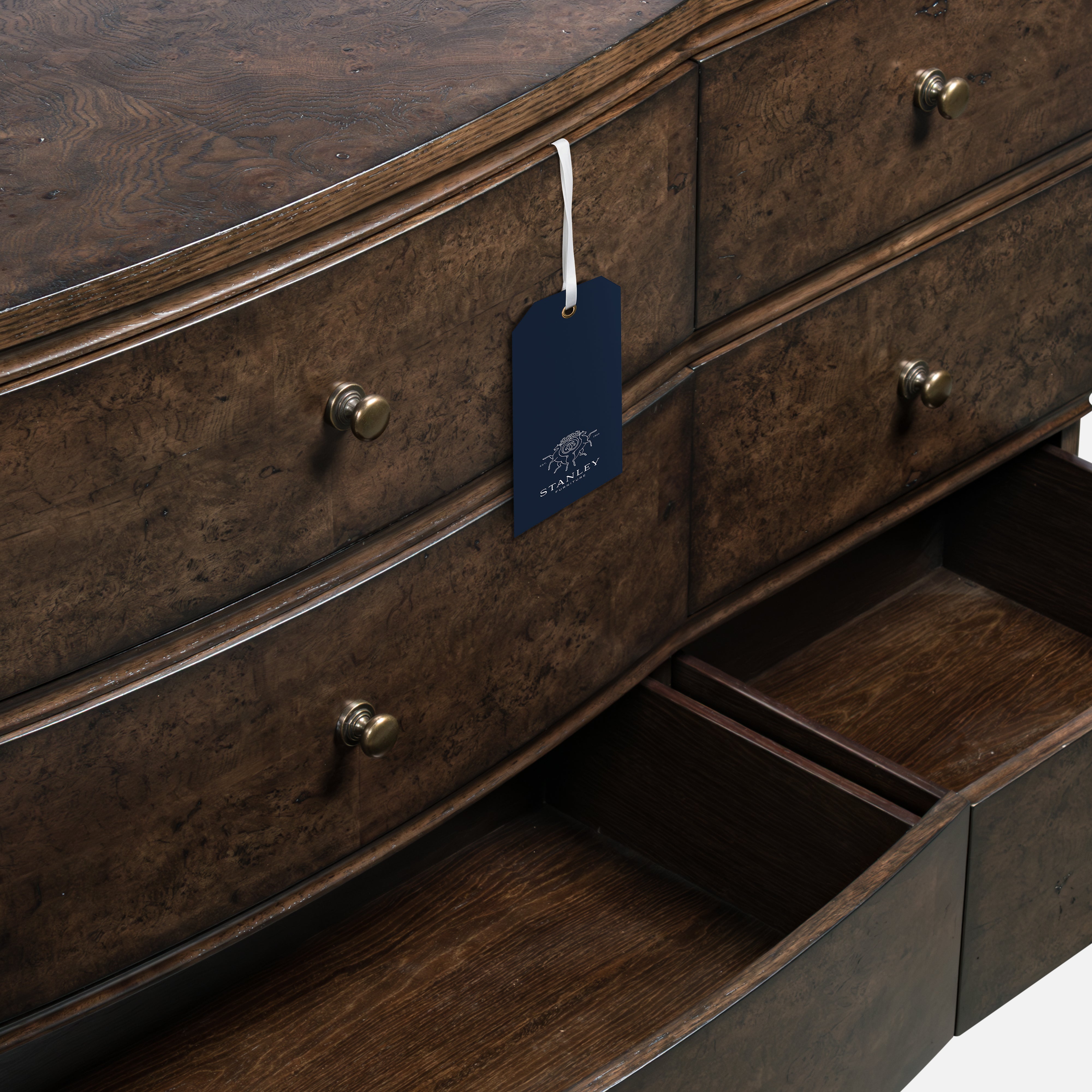 Burl Oak Dresser - Dark