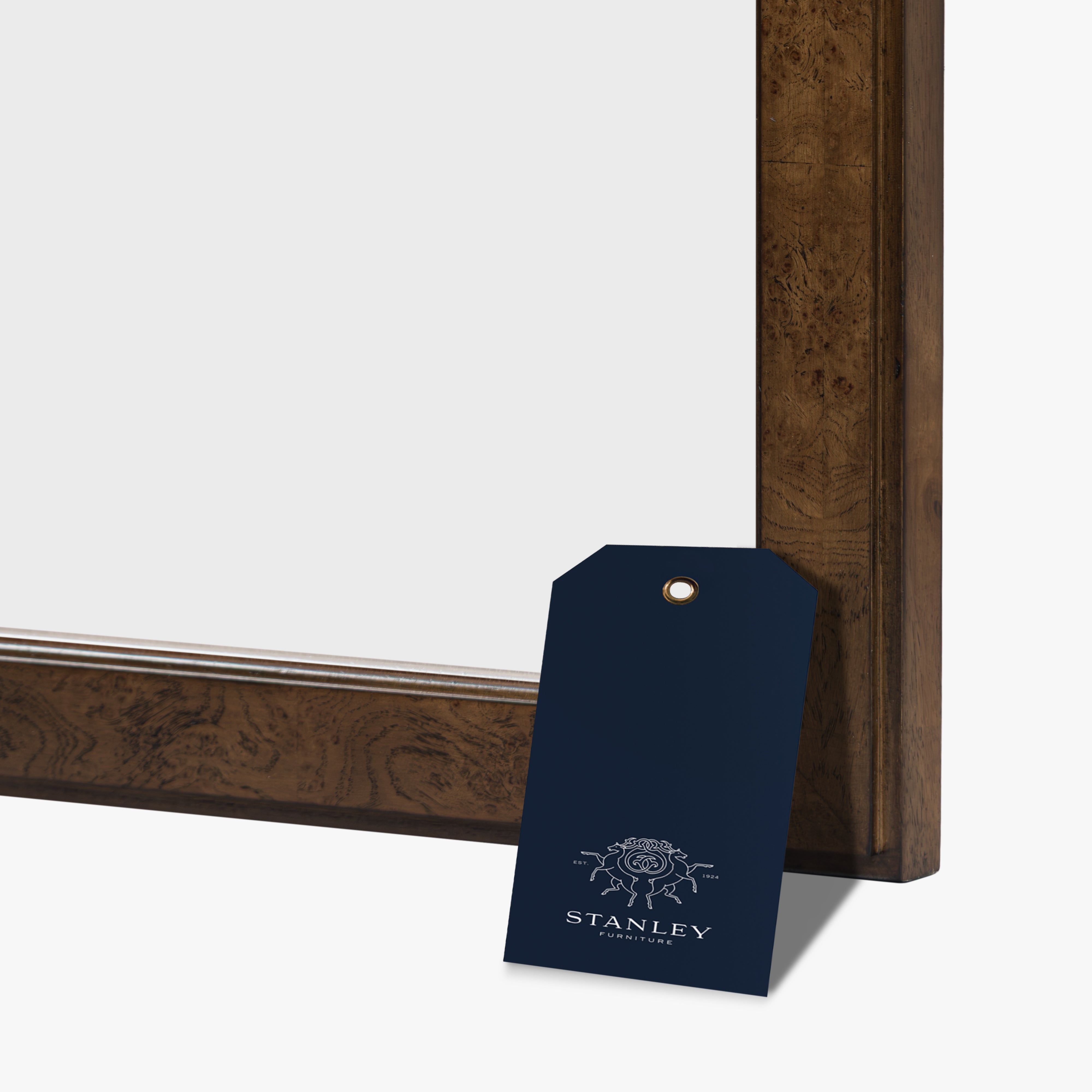 Burl Framed Wall Mirror - Light