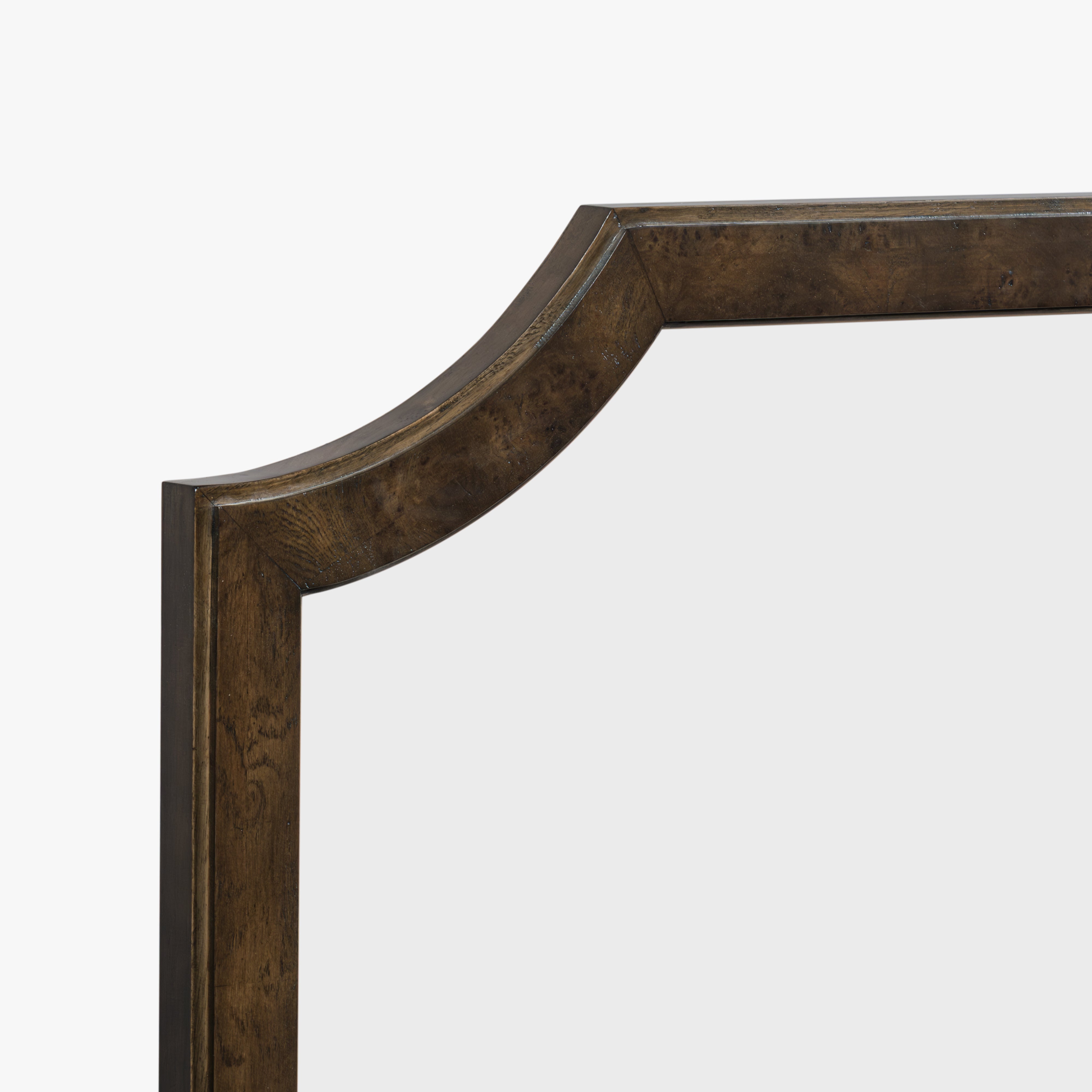 Burl Framed Wall Mirror - Dark