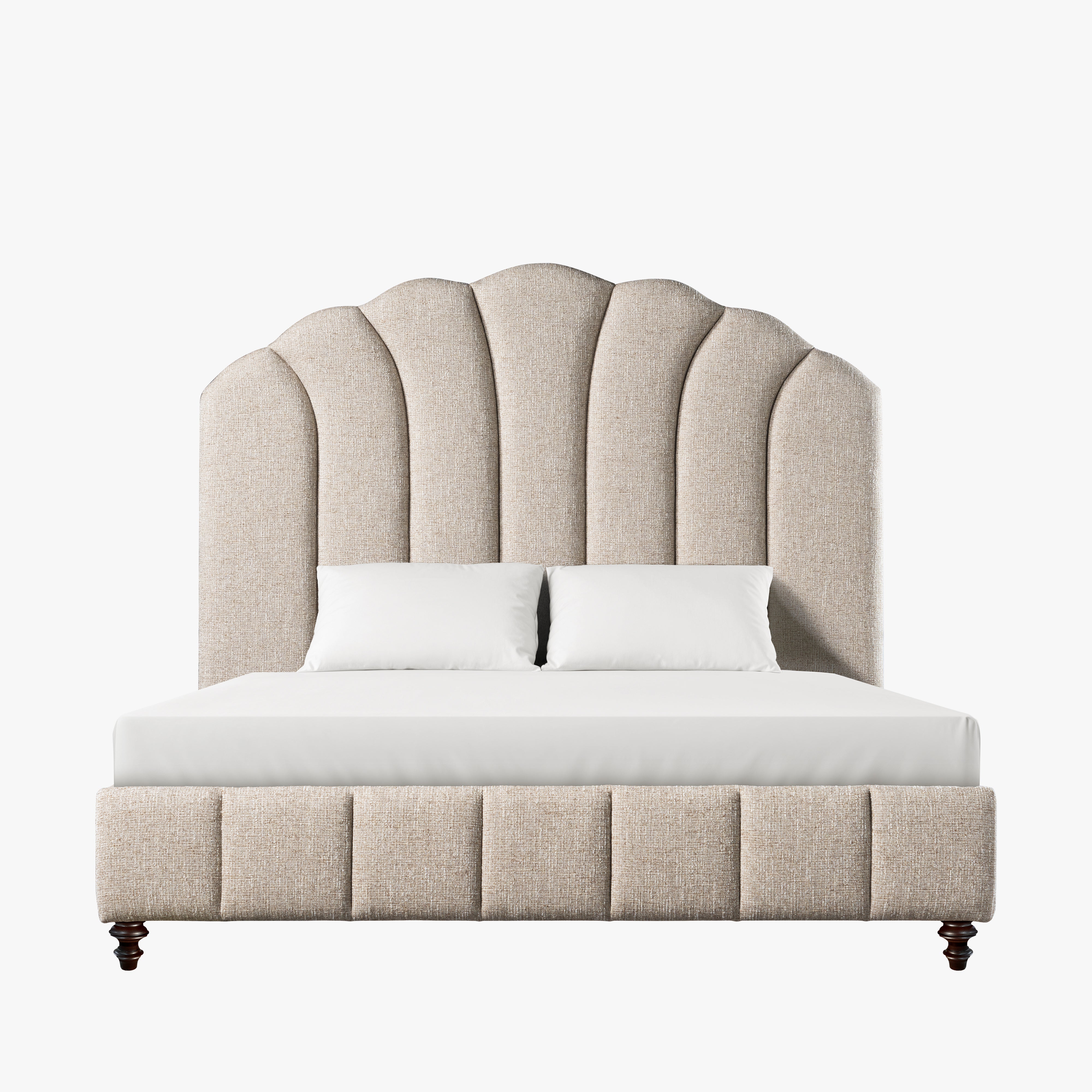 Camden Scalloped King Bed