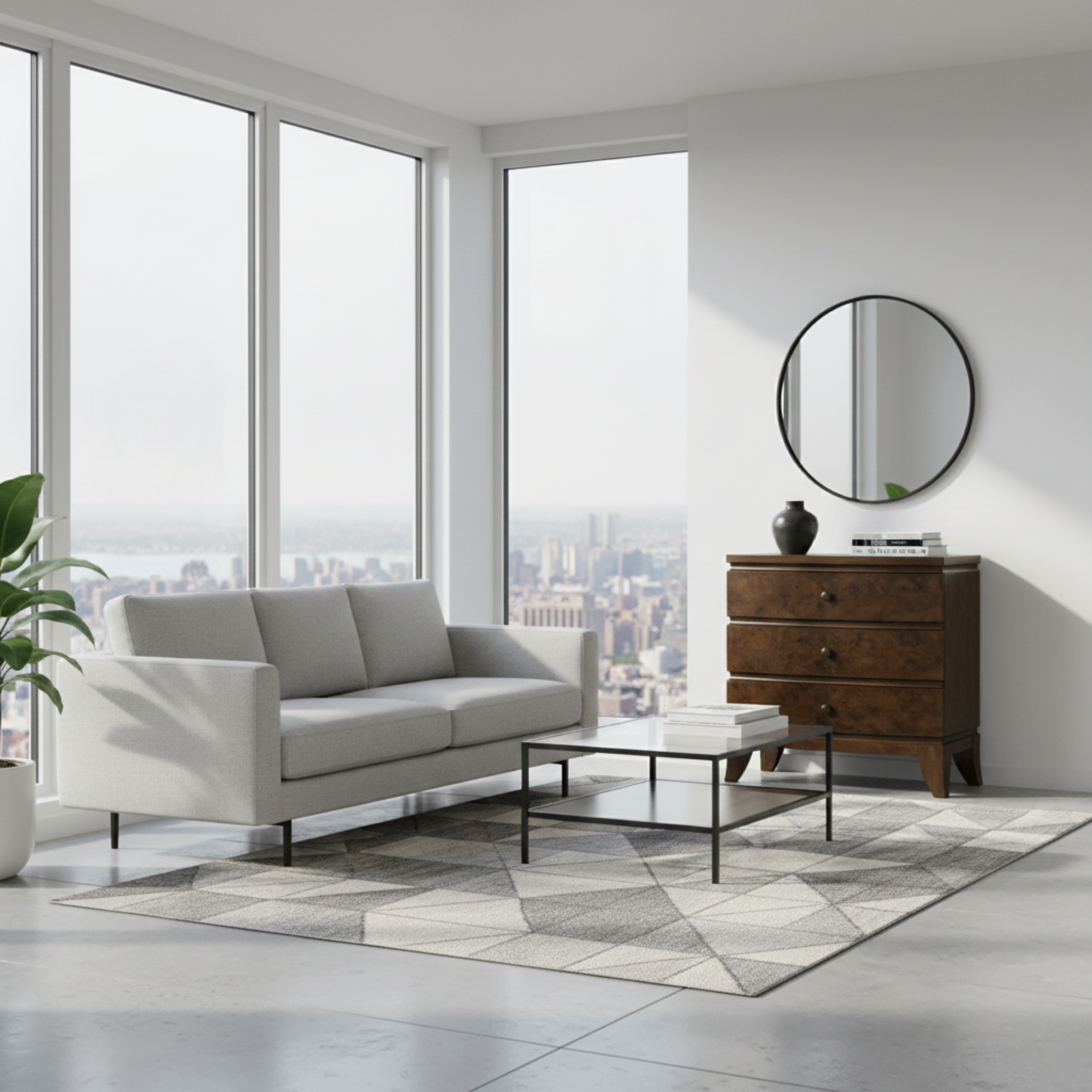 Burl Oak Nightstand - Light