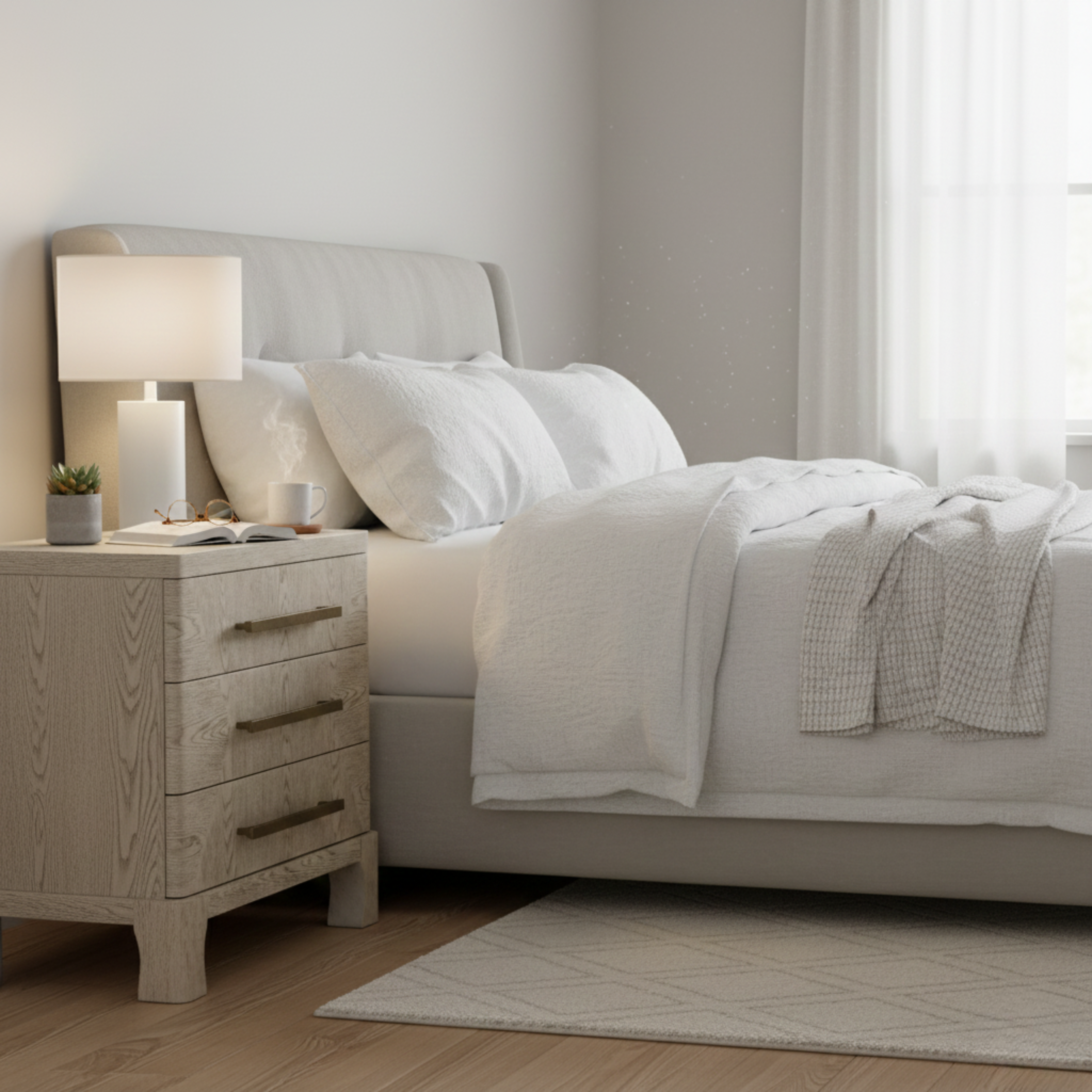 Marlow Oak Nightstand - Light