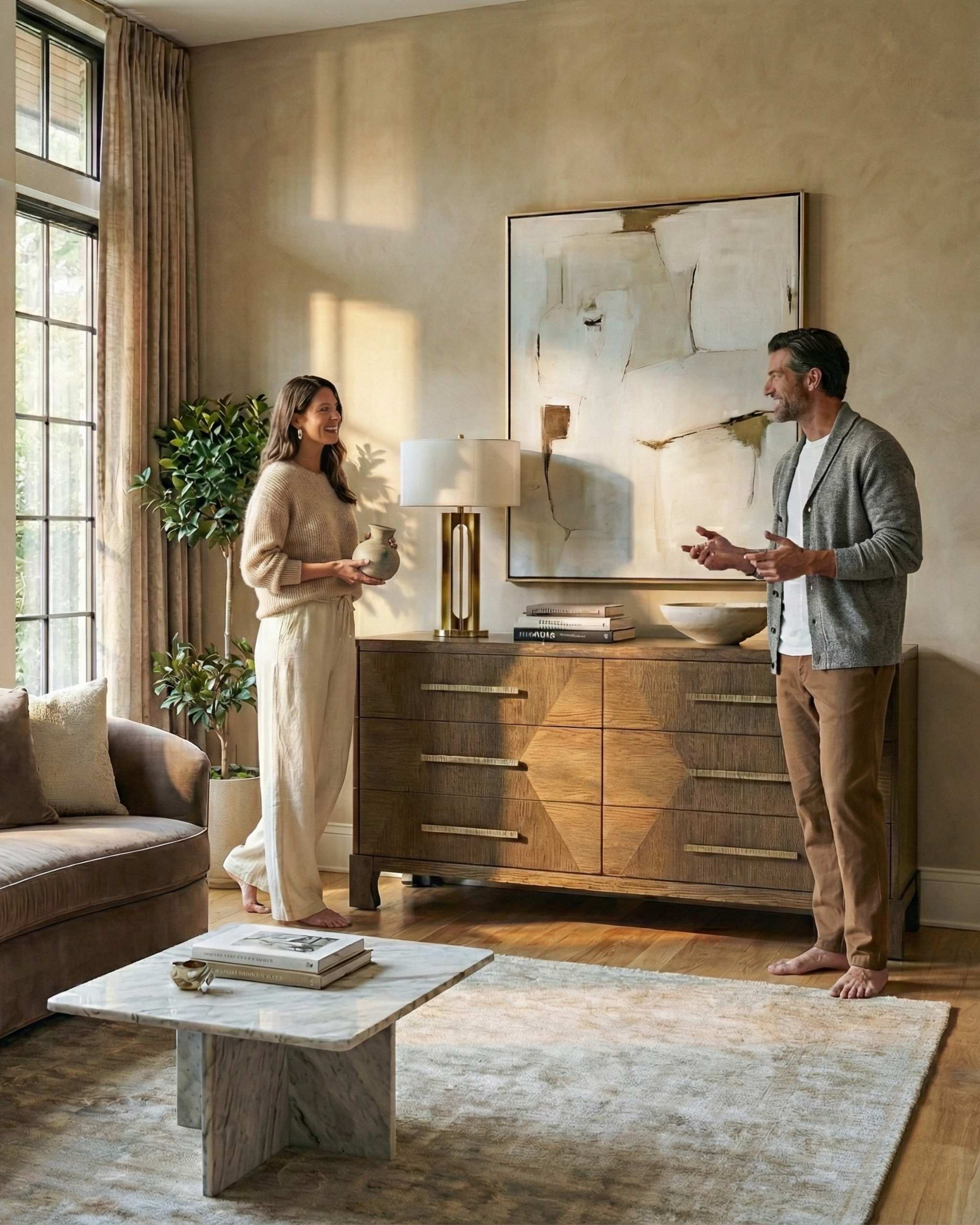 Marlow Oak Dresser - Dark