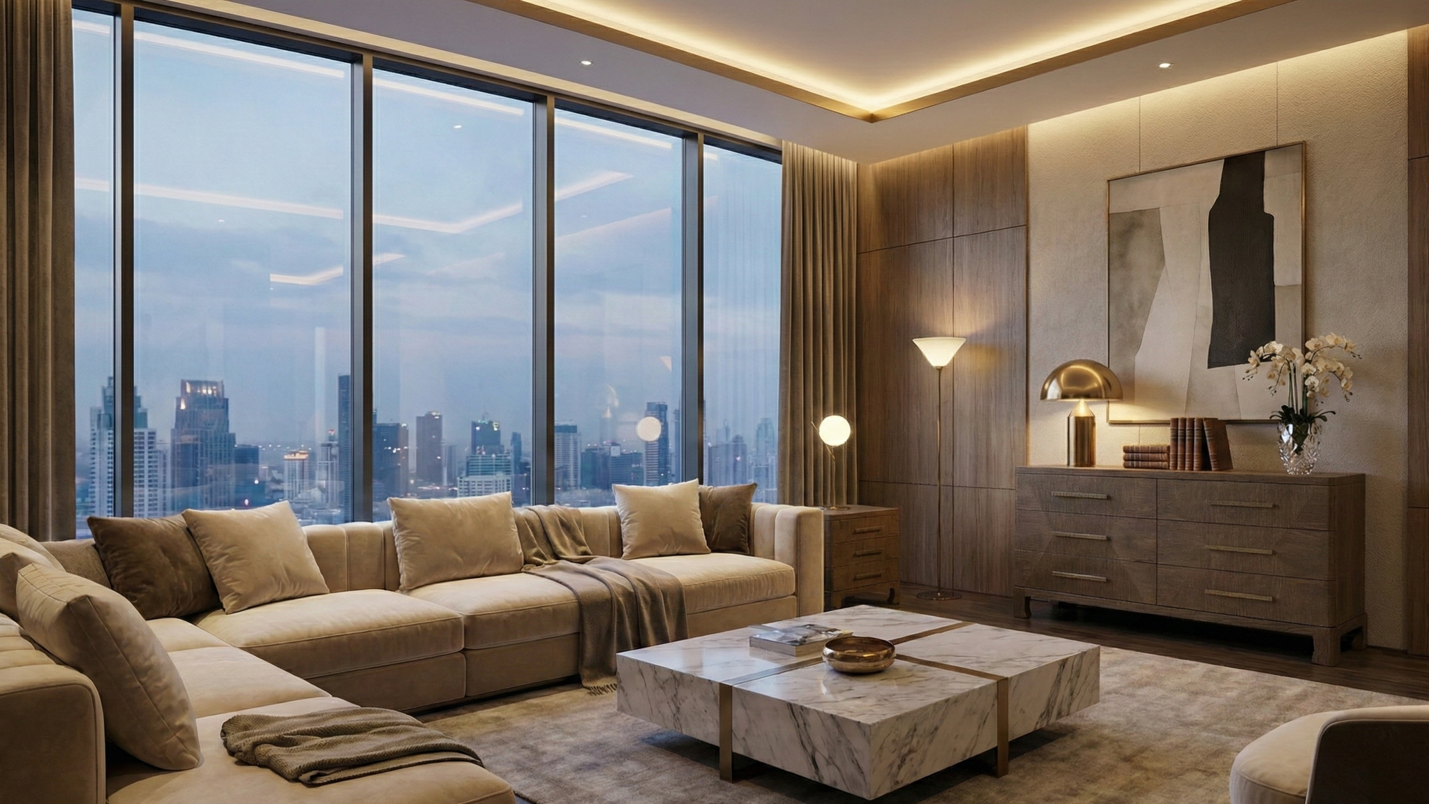 Marlow Oak Dresser - Dark