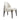 Allie Chenille Wood Side Chair - Set of 2 in Cream, angle view