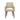 Amber Wood Upholstered Dining Armchair in Coffee, front view