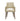 Amber Wood Upholstered Dining Armchair in Coffee, front view