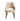 Amber Wood Upholstered Dining Armchair in Latte, front view