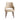 Amber Wood Upholstered Dining Armchair in Latte, front view