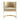 Aura Metal Velvet Accent Chair in Sand, front view