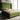 Poppy Upholstered Velvet Full Bed in Pine Green, in a room
