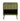 Beatrix 20" Fluted Nightstand (1-Drawer) in Olive Green, front view