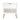 Beatrix 20" Fluted Nightstand (1-Drawer) in White, front view