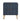 Beatrix 20" Fluted Nightstand (2-Drawer) in Midnight Blue, front view