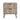 Beatrix 20" Fluted Nightstand (2-Drawer) in Rustic Gray, front view